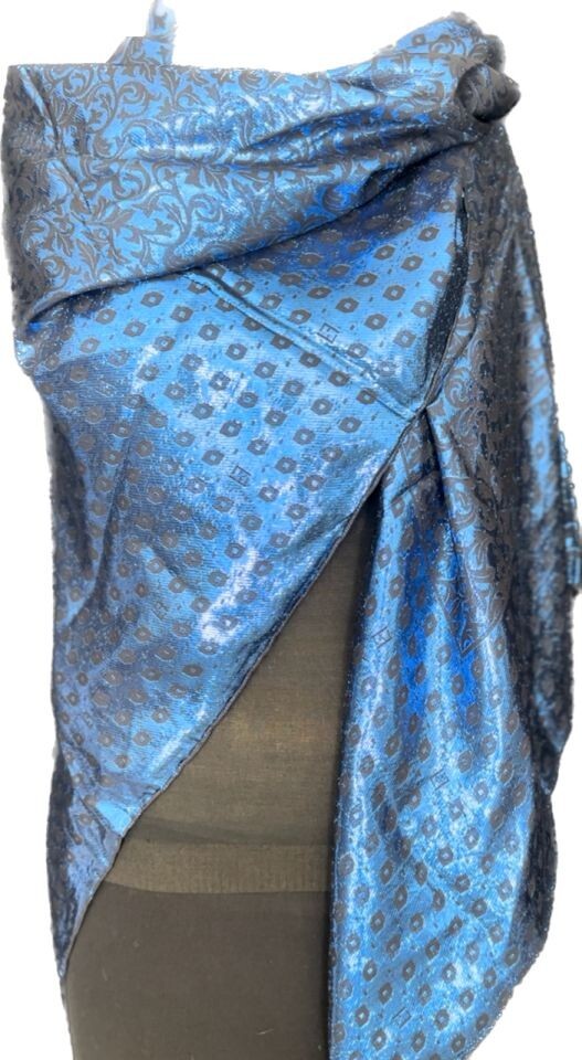 Royal Blue Fendi wrap/ shawl Made in Italy