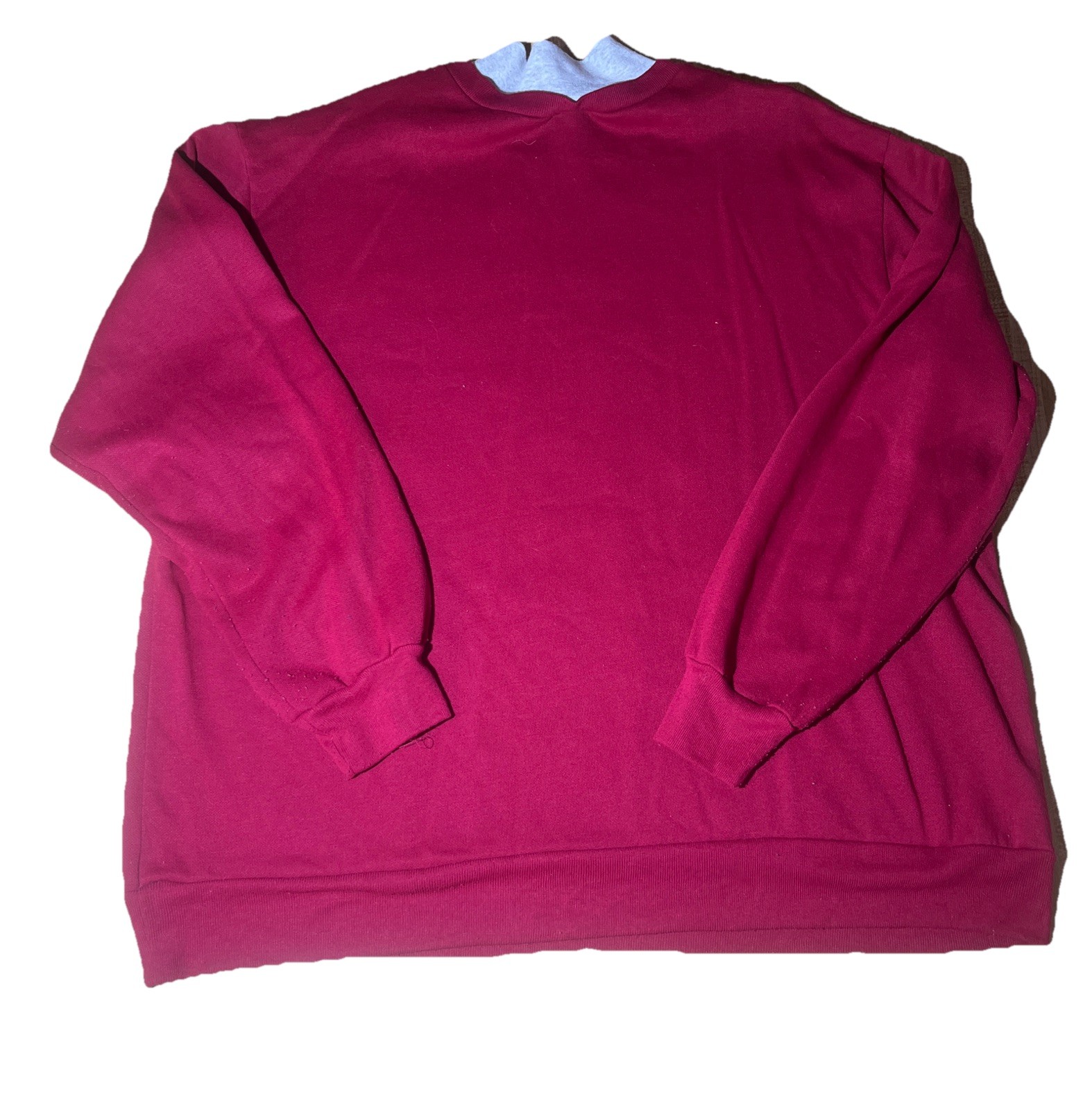 Basic Edition Women’s Vintage 90’s Maroon Cat 2x Cozy Turtleneck Sweatshirt