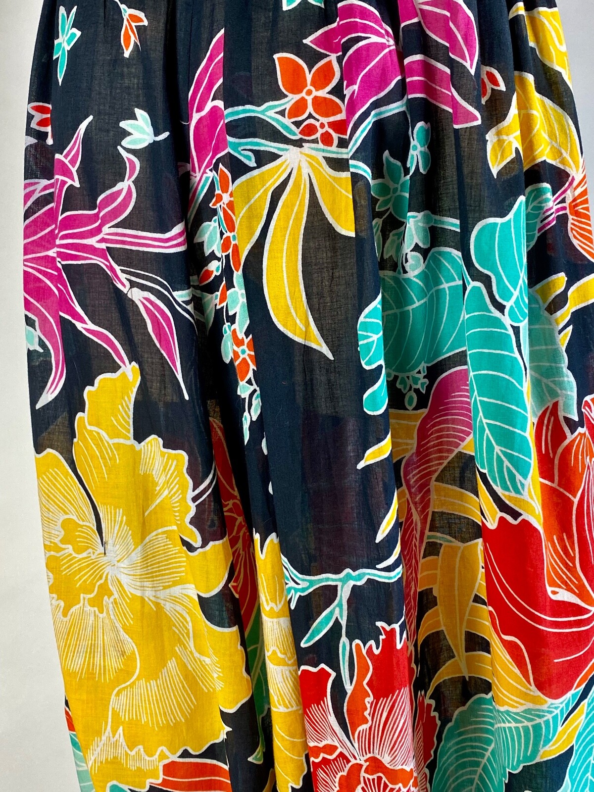Vintage 1950’s lt wt cotton jungle print harem pants MOLLIE PARNIS / LIZ ARDEN L