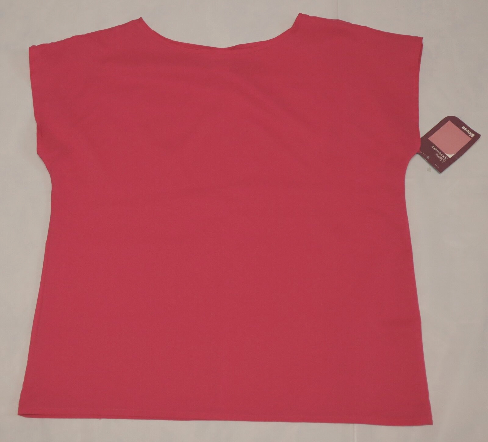 Vintage CLASSIC FASHIONS womens deep pink blouse size L 16-18 (NWT) USA