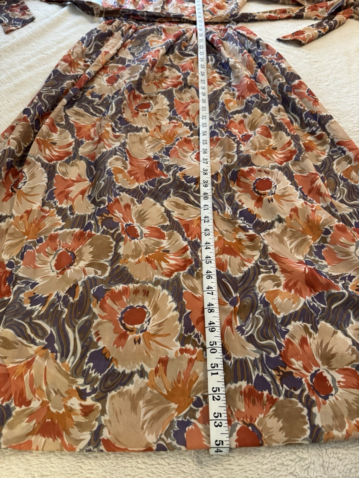 Vintage 70s Bleeker Street Jonathan Logan Floral Maxi Dress ILGWU Union Made 10