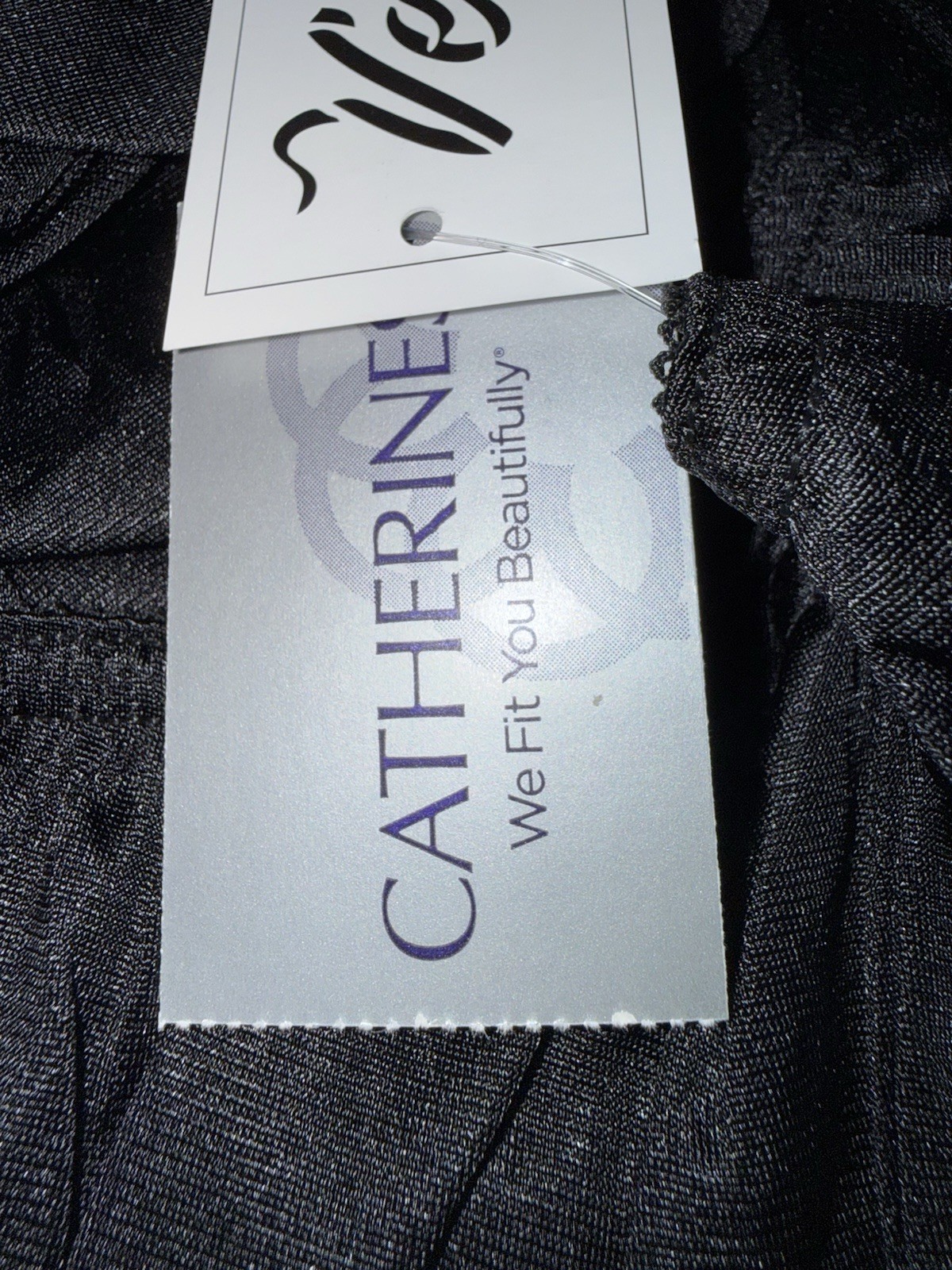 VTG Velrose Slip Womens Plus 5X Black Nylon 35″ Coquette Old Money Soft Girl
