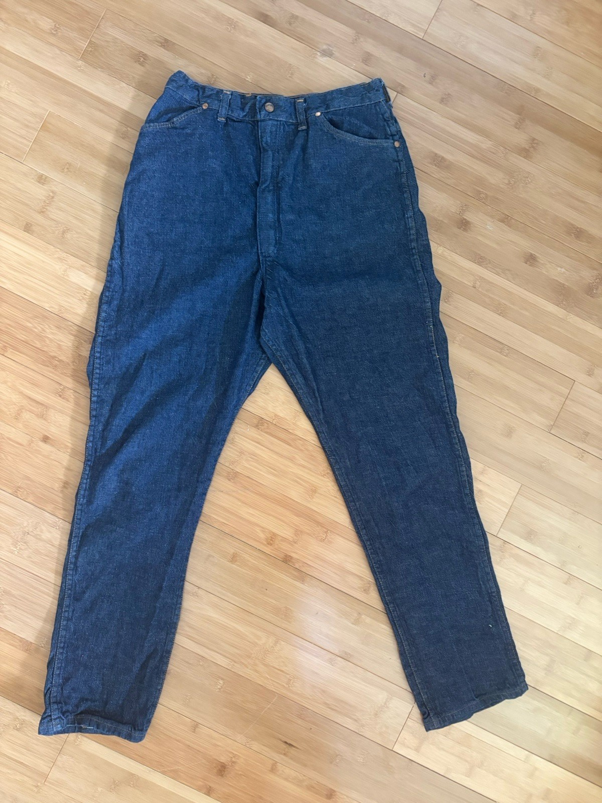 VTG 50s/60s Denim Wrangler Jeans Misses Size 18 Waist 30”