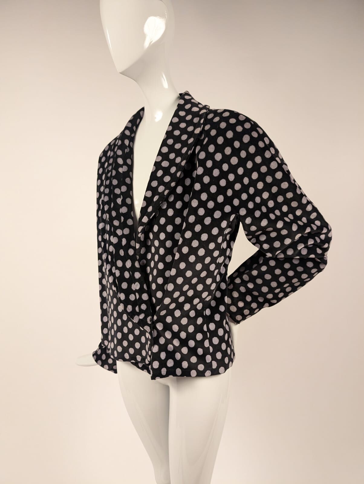 VINTAGE GIORGIO ARMANI POLKA DOT VELOUR JACKET