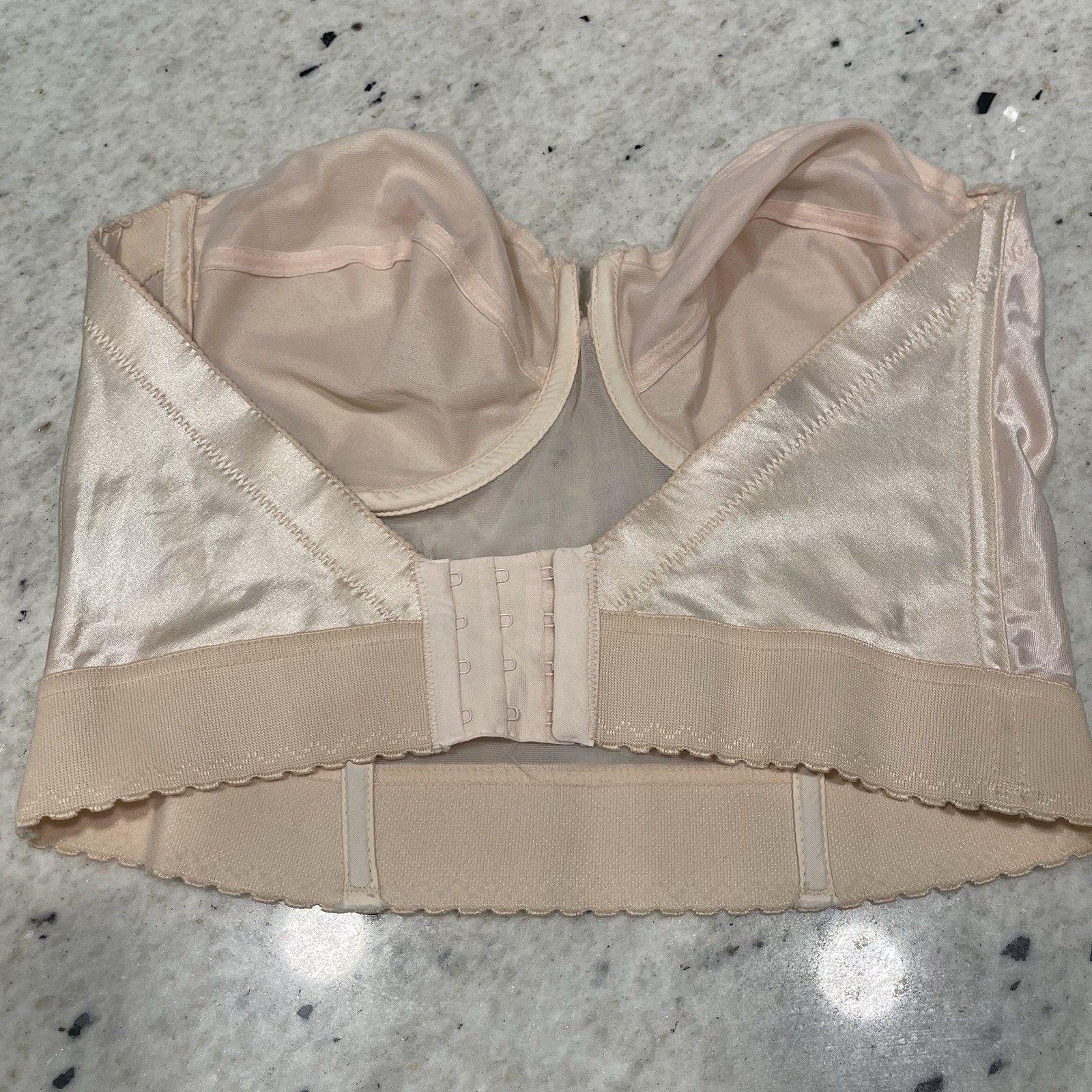 CABERNET Form Bustier Size 40D Wired Corset Bra Peach Nude Pink Style 370