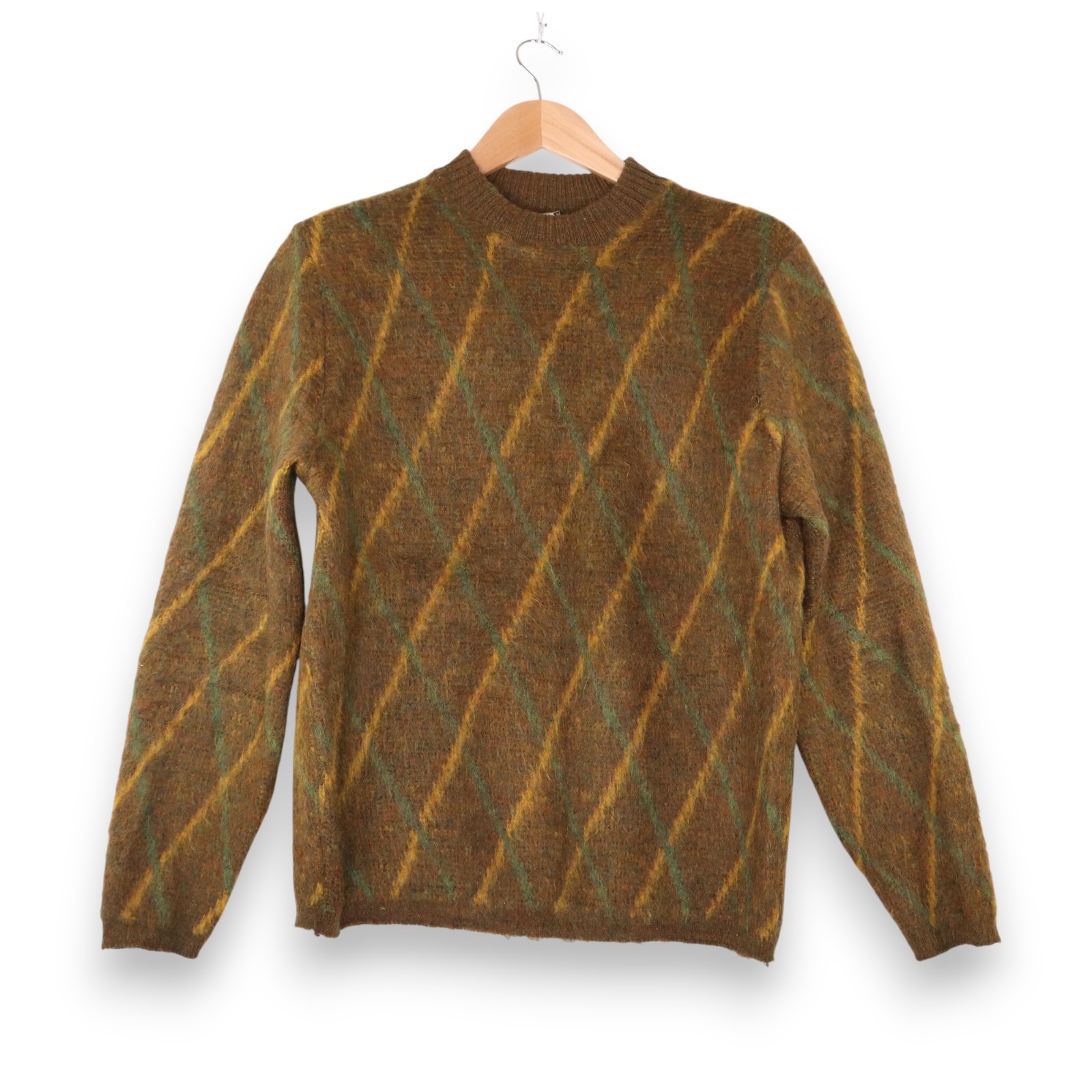 Vintage Alexander’s Worsted Wool/Mohair Blend Sweater Women’s XL Brown Pullover