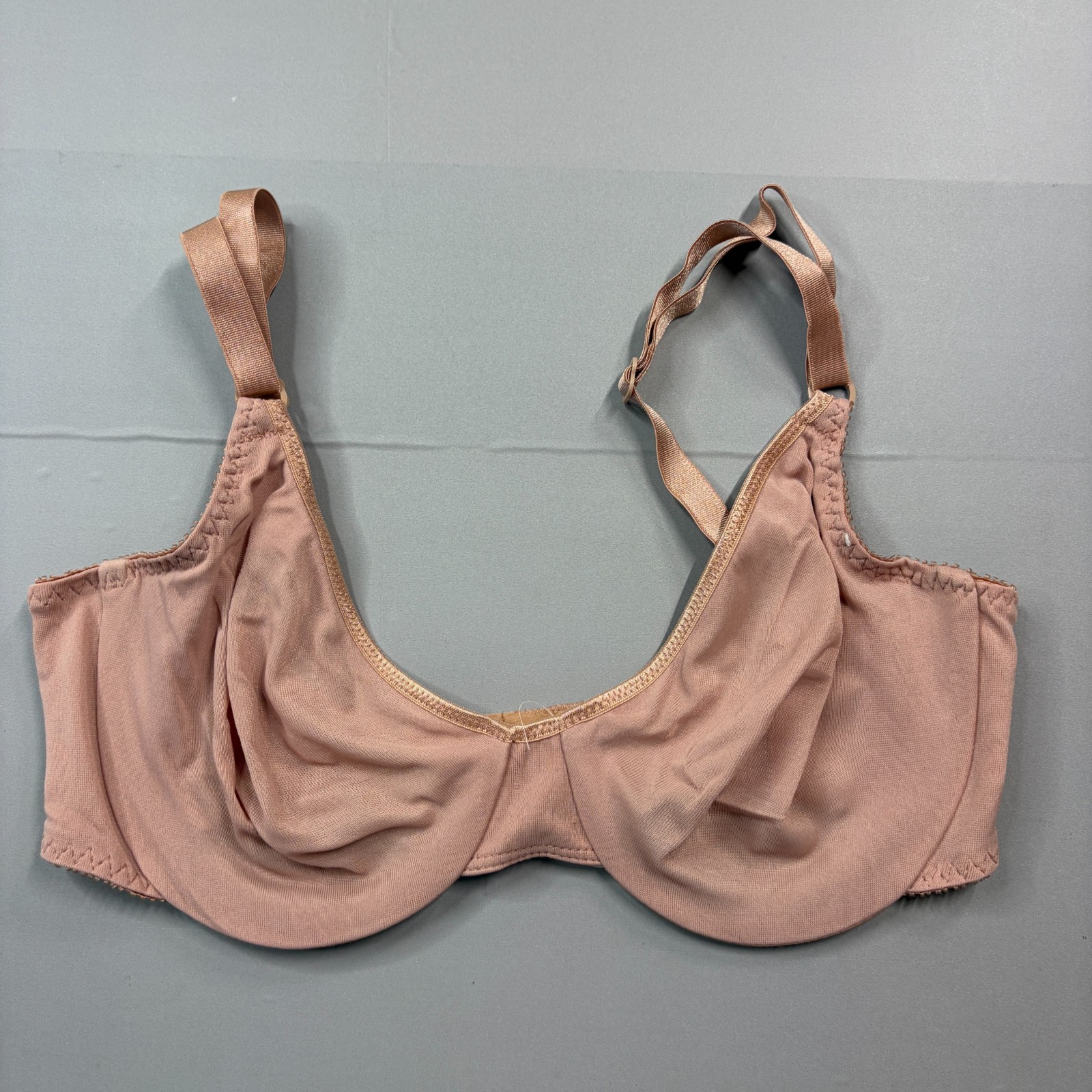 Vintage Warners Bra 34D Not So Innocent Nudes Unlined Cup Underwire 2028