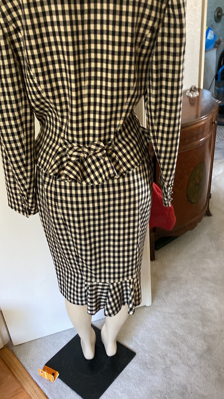 Ungaro Parallele Womens 1970s 1980s Vintage Black/white Double Breasted Suit