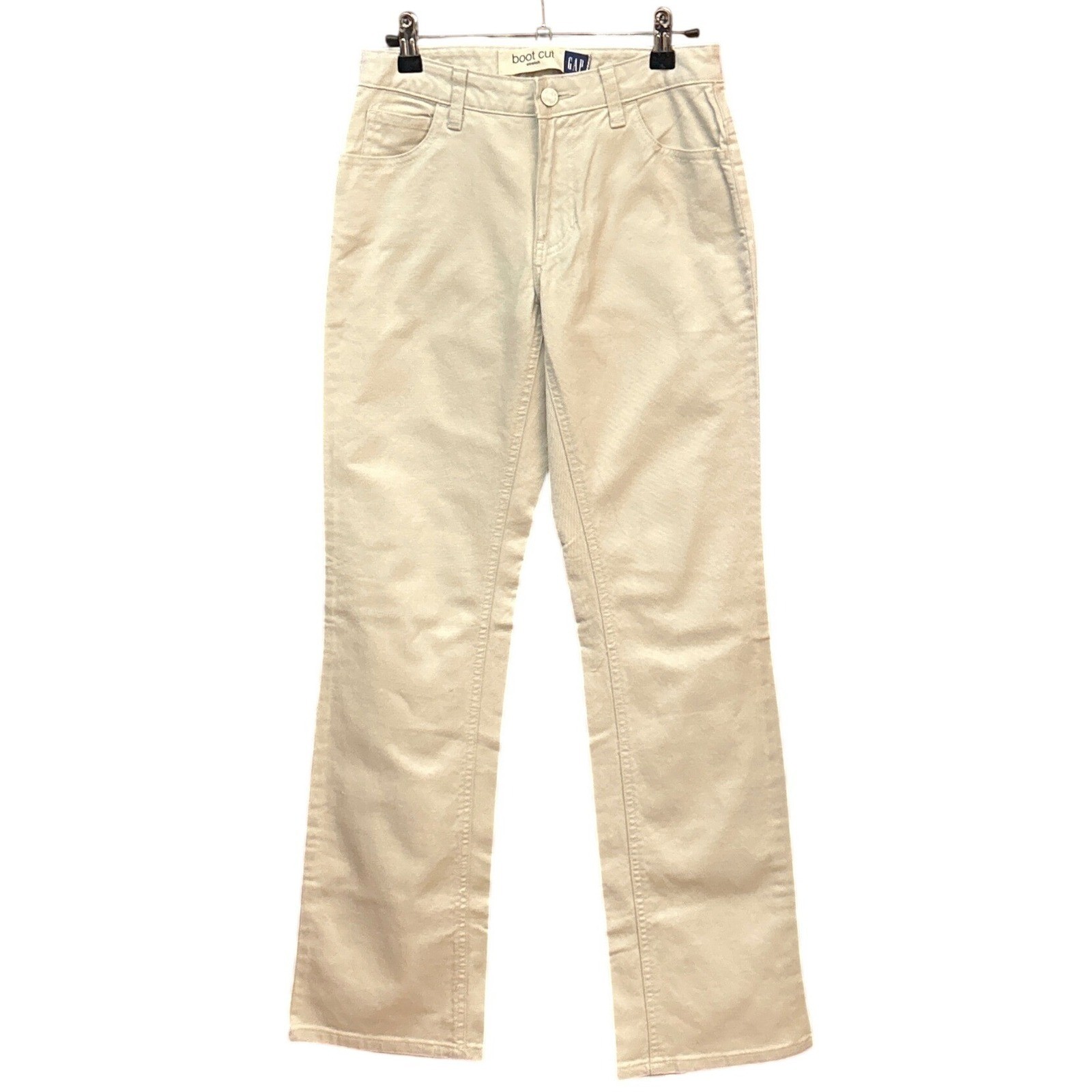 Vintage 2001 Gap Boot Cut Stretch Pants Beige Khaki Neutral Minimalist Y2K Retro