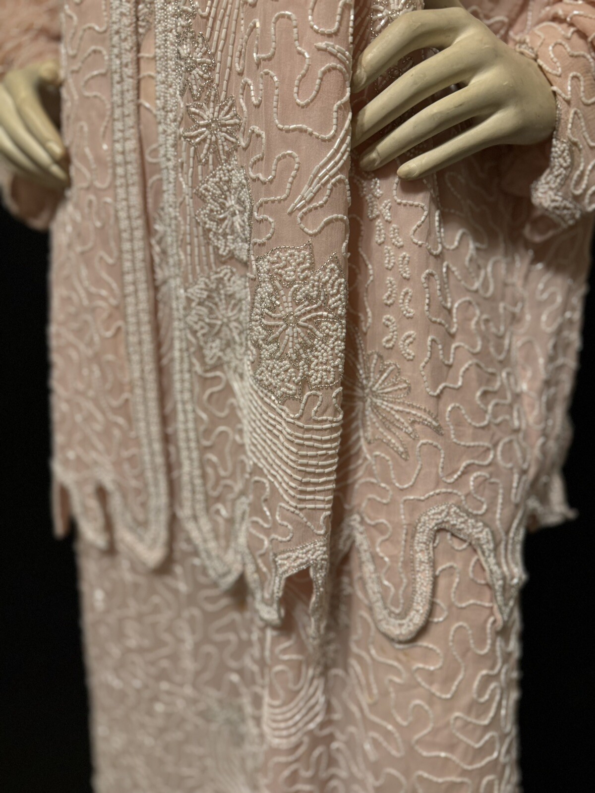 Vintage 80s Does 20s Judith Ann Creations Sequins Beaded Dress & Cocktail Jacket