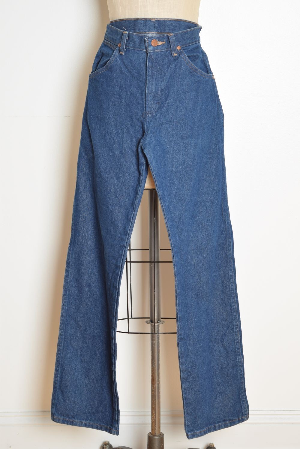 vintage 90s Y2K jeans WRANGLER denim high waist rise bootcut western S 27.5×30.5
