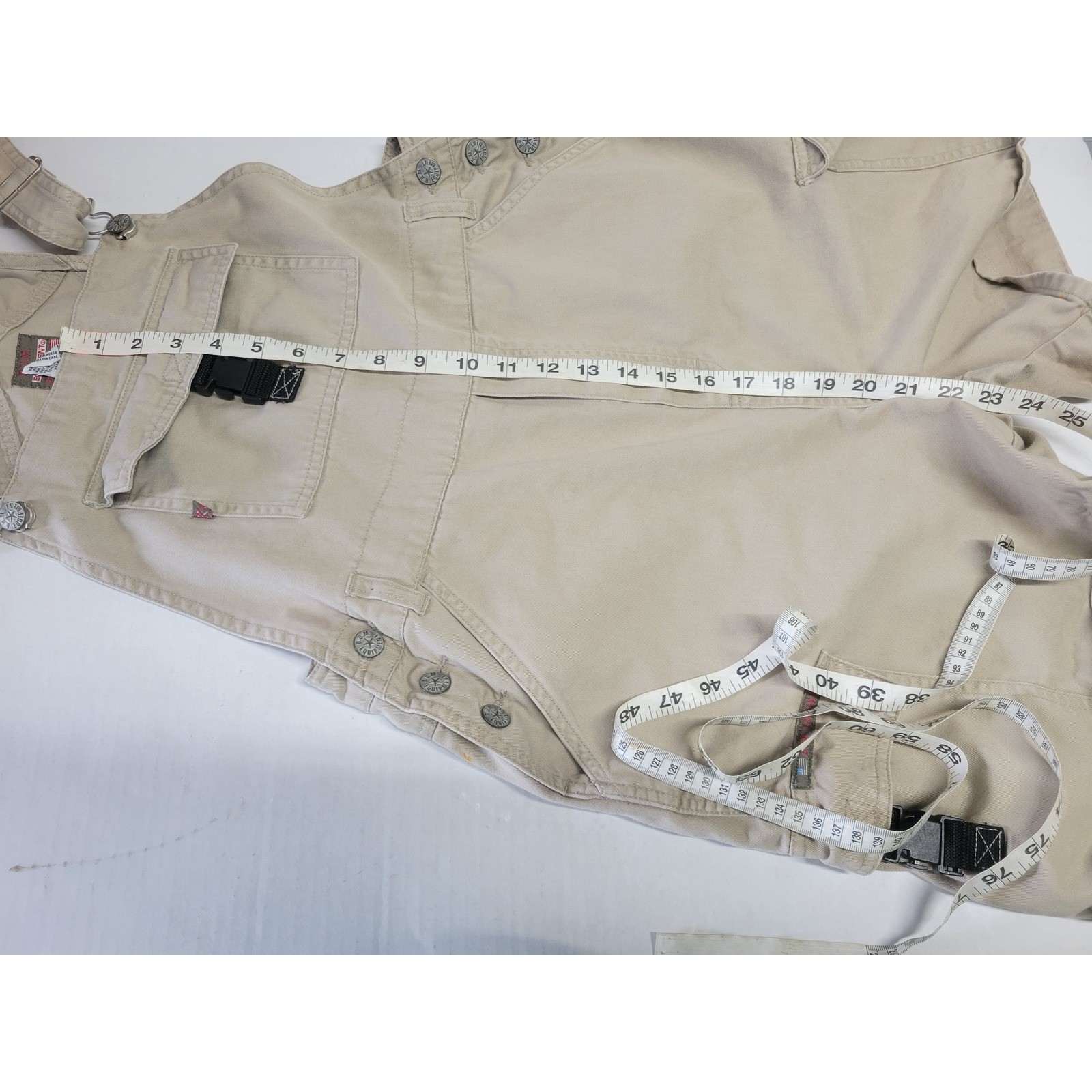 Vintage BUM Equipment Shortalls Women’s khaki. Overalls Denim 90s sz M