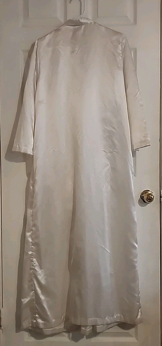 VTG Cottage Core Nightgown Cotton Polyester Zip Up Women’s Small W Pockets