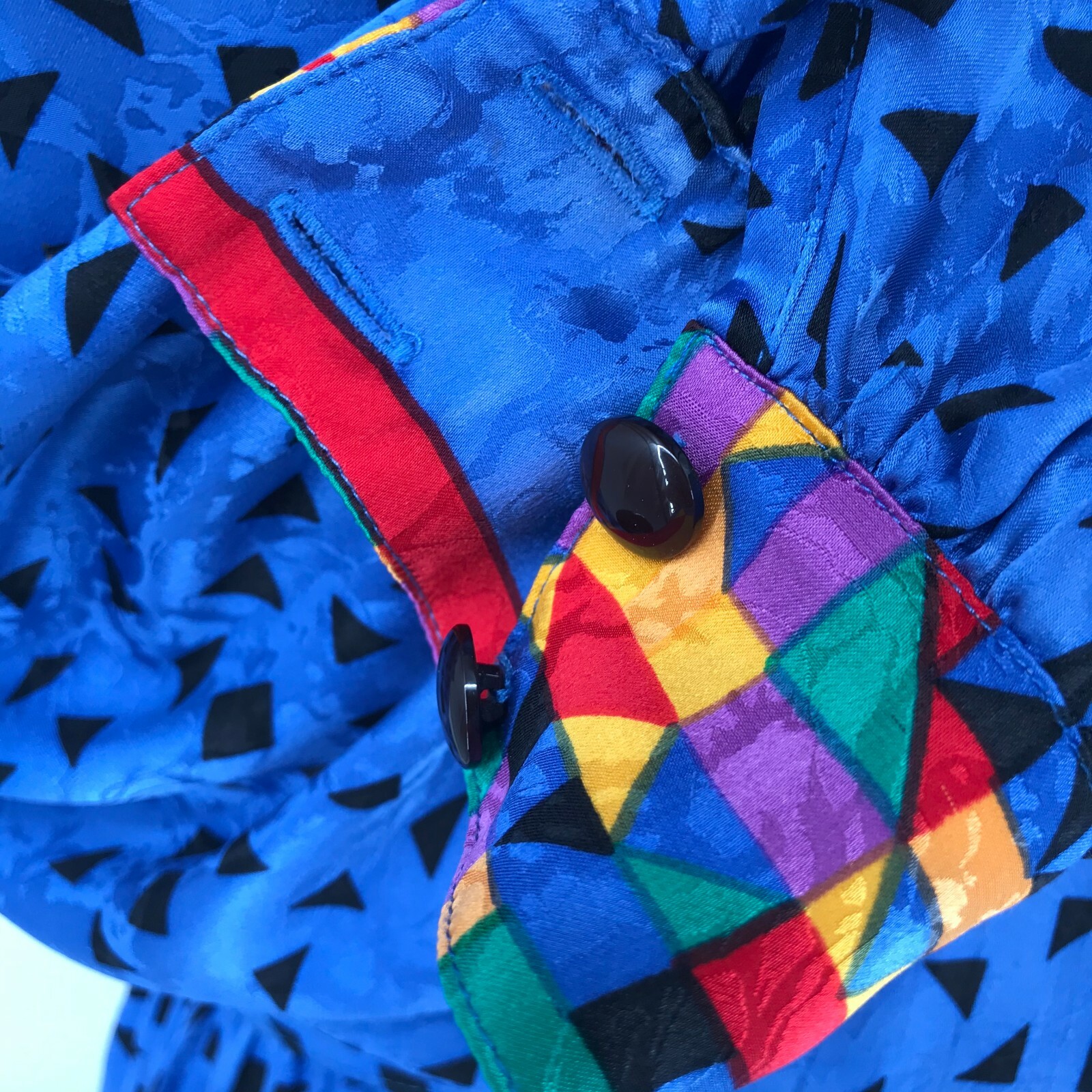 Vintage Anne Crimmins For Umi Collections Women’s Dress Silk Blue 8 Hong Kong