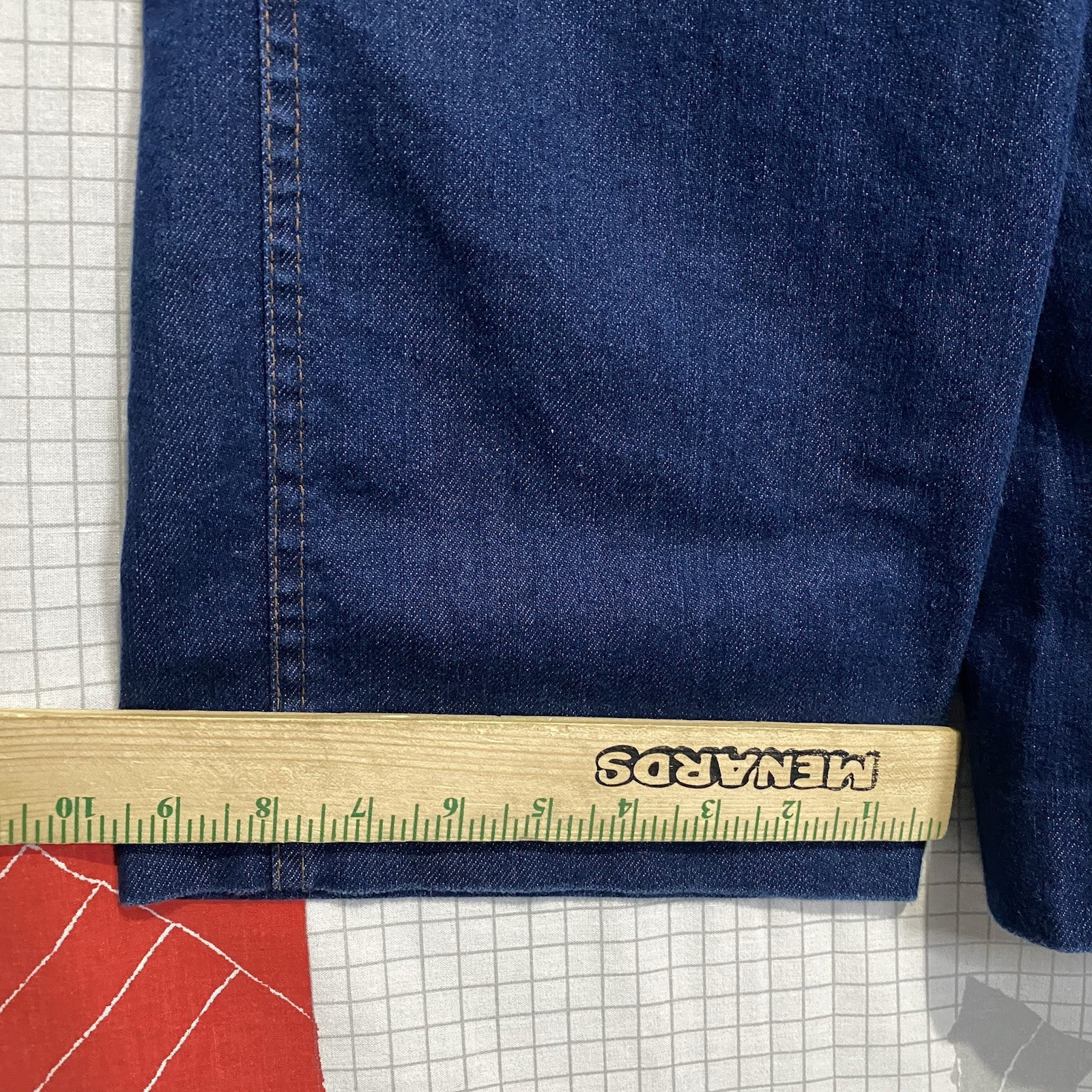 Vintage 70s Wide Leg Denim Jeans Bell Bottom Bareback High Waist 26-29×30 Hippie