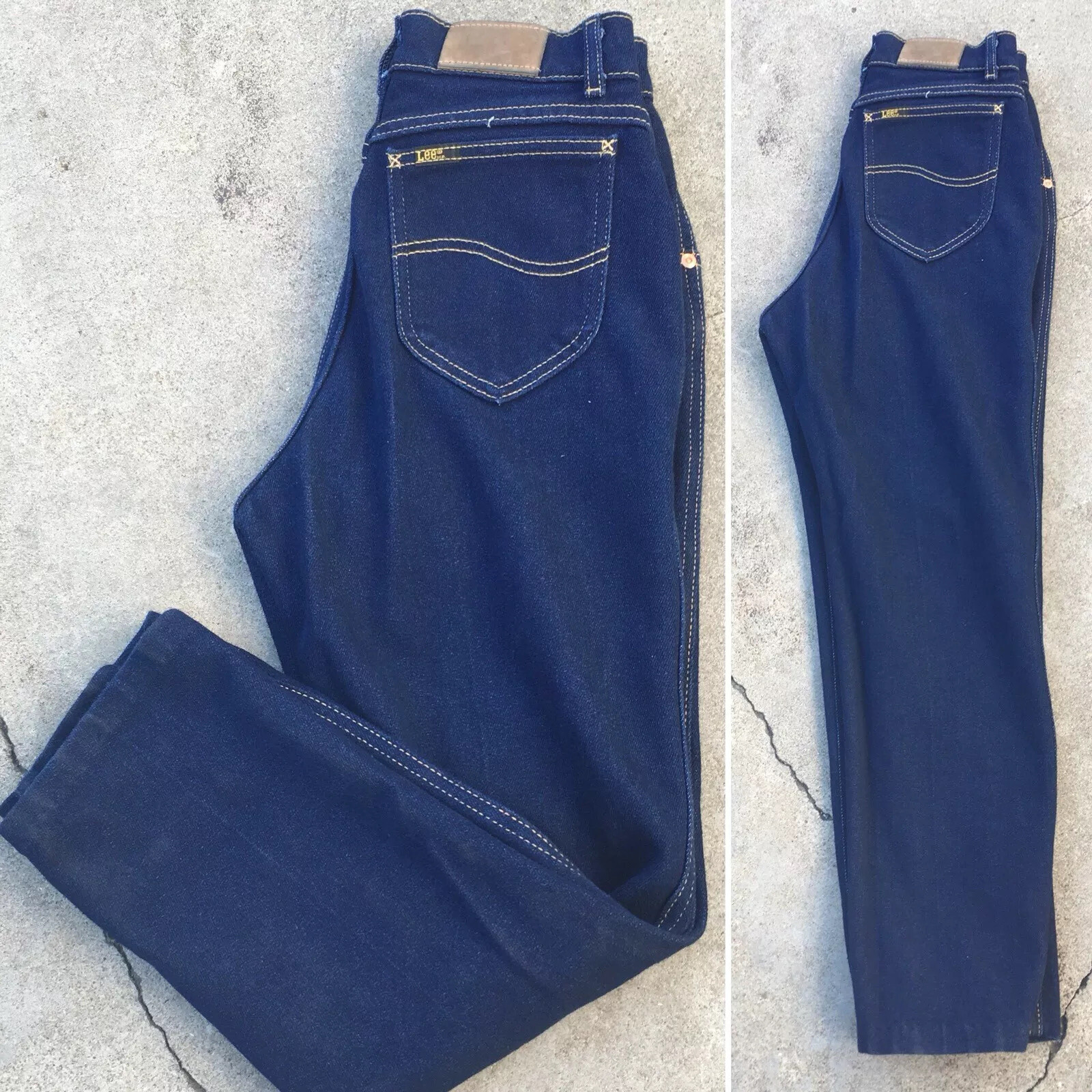 Vintage Lee Riders Jeans High Waist Tapered Leg Made In USA 10 Petite 26” Waist