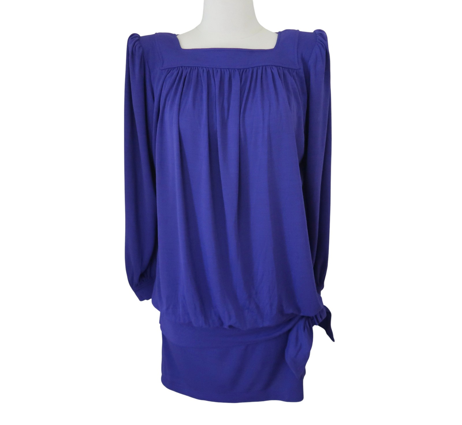 vtg 80s UNGARO PARALLELE jersey knit Blouson dress sz 6