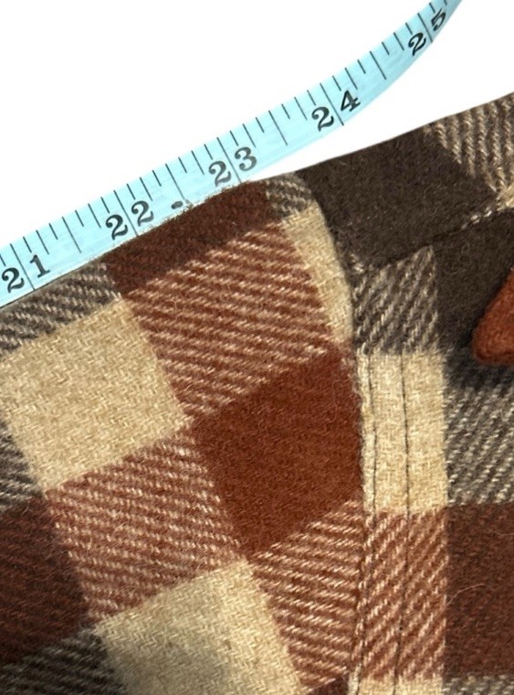 Vintage 60s LL Bean Wool Shirt Women’s 10 Plaid Flannel USA Made Script Logo EUC
