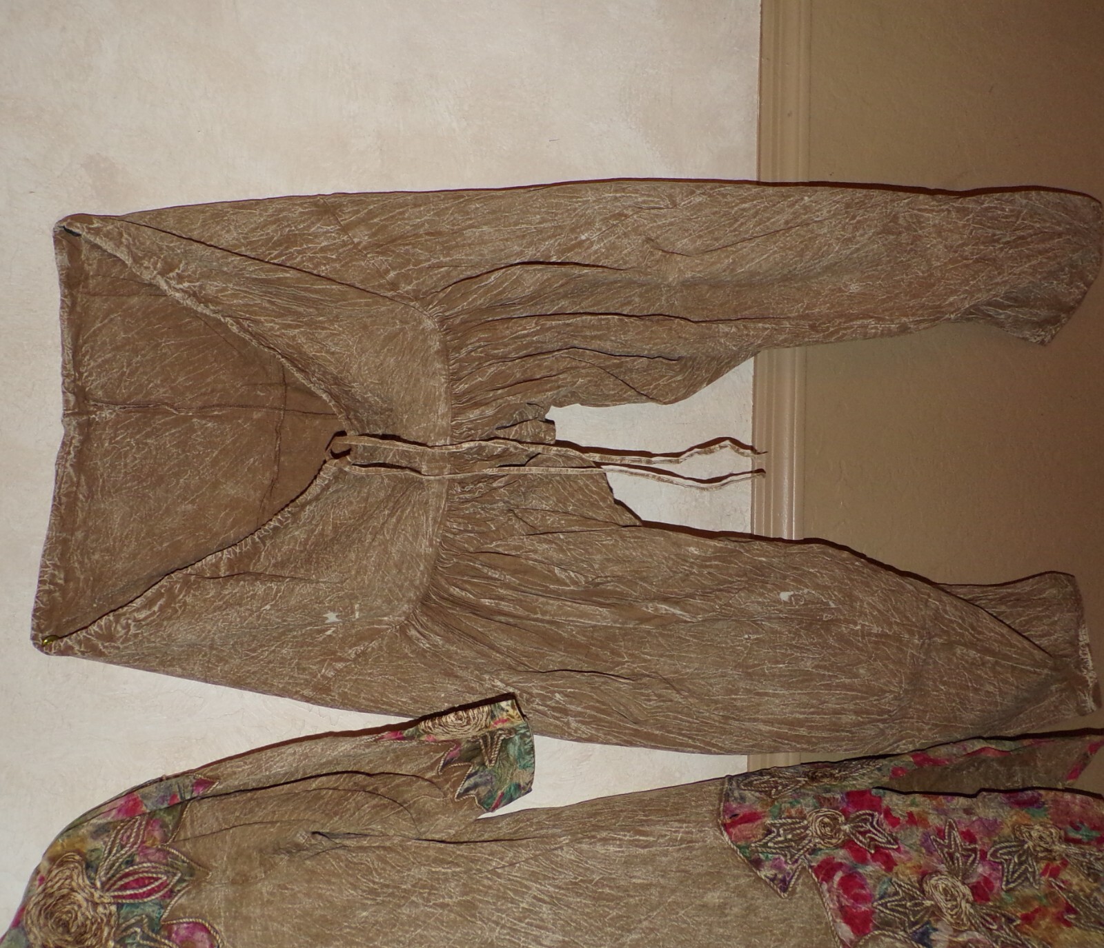 Vintage Embellished Tunic & Harem Shalwar Pants Stone washed Boho Hippy OS