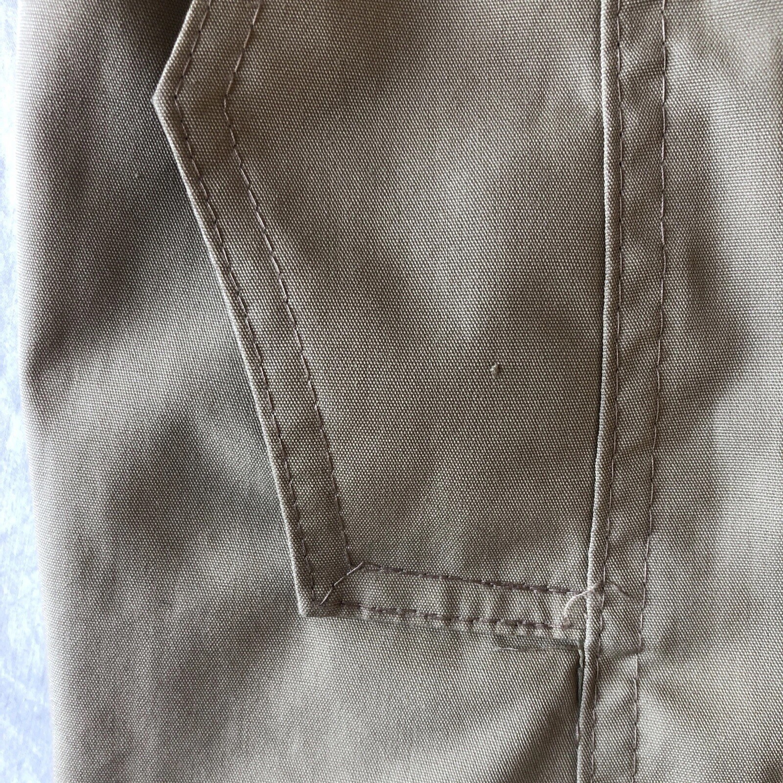 Vtg Sears Bazaar Jrs 9 Beige Khaki Trench Coat Pockets Belted Cinched Lined