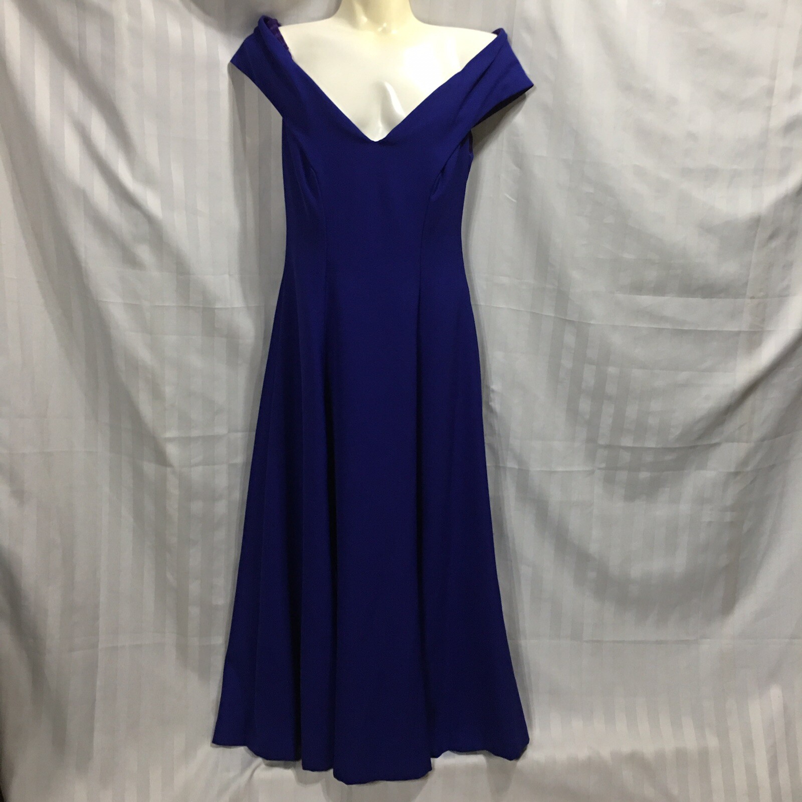 Vintage Vivian Dessy Diamond Made In Usa Dress 8 Sexy Cocktail Party Purple
