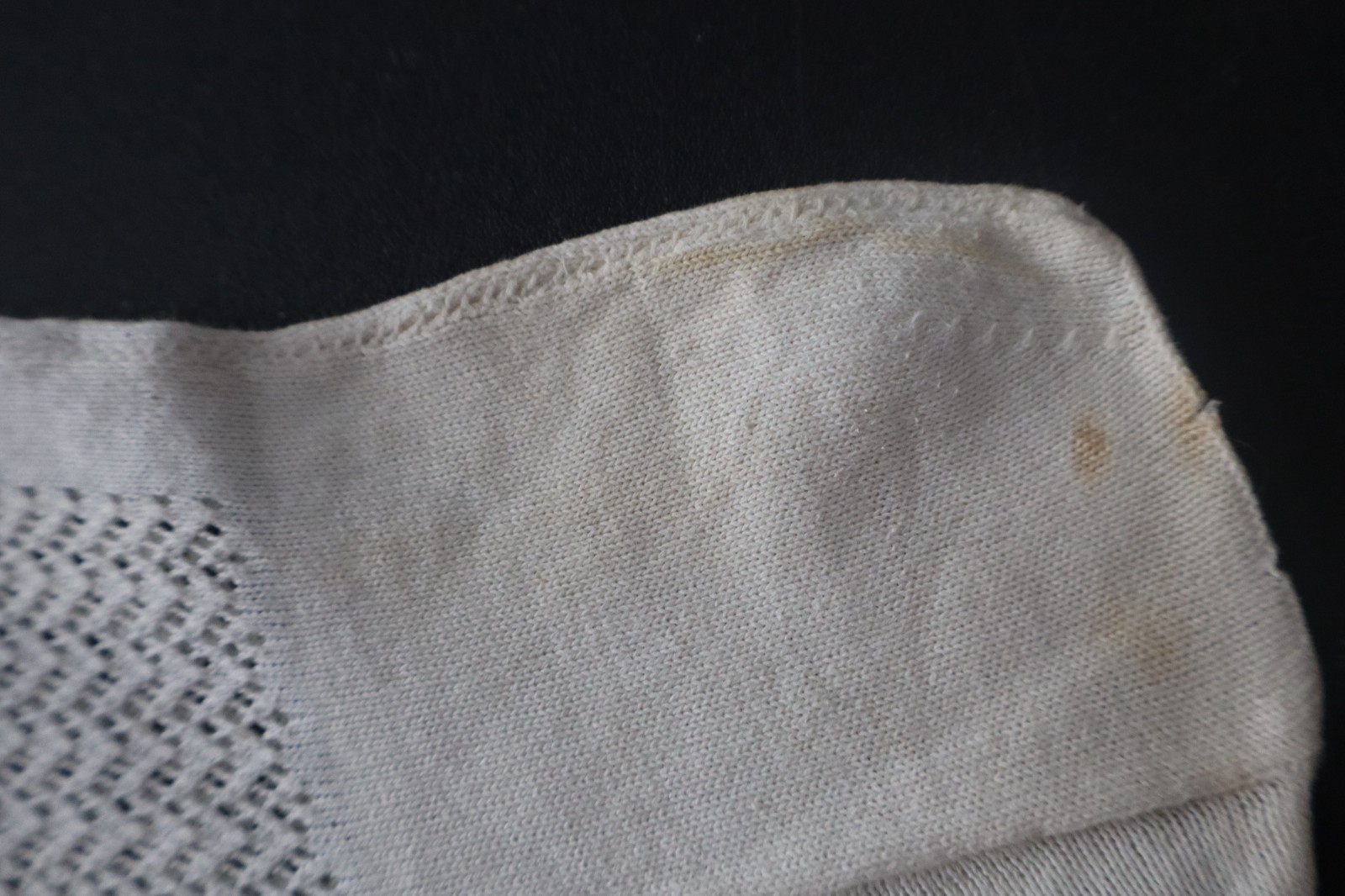 ANTIQUE VICTORIAN (CIVIL WAR PERIOD) KNIT HOSIERY STOCKINGS GOLD EMBROID HEARTS