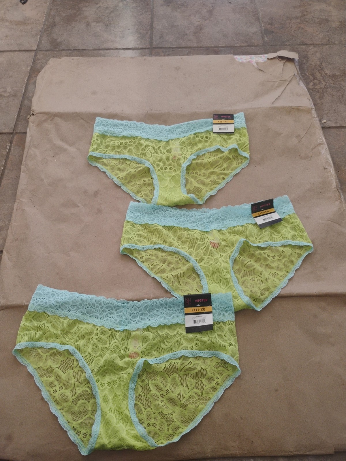Lot of 3 Pairs of Women’s Cute Panties No Boundaries Brand Size Large 11-13 NEW!