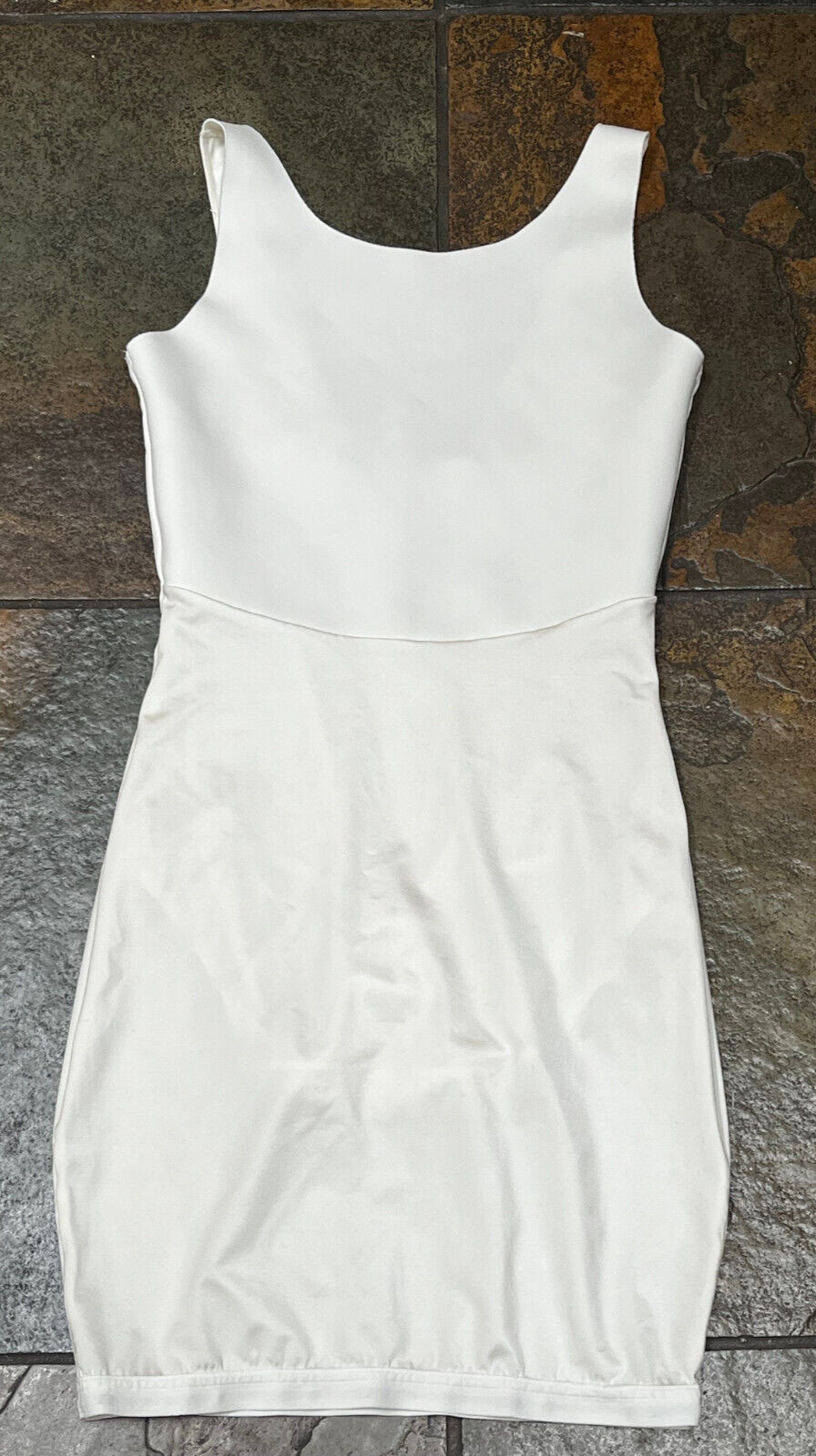 324 Maidenform Flexees Medium Ivory WYOB Firm Control Full Shaper Skirt #FL1269