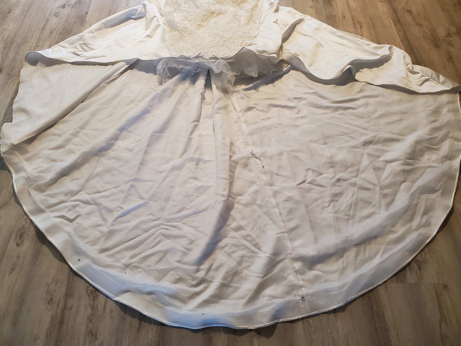 Vintage House Of Bianchi Wedding Dress Sz S White Victorian Style Embroidery