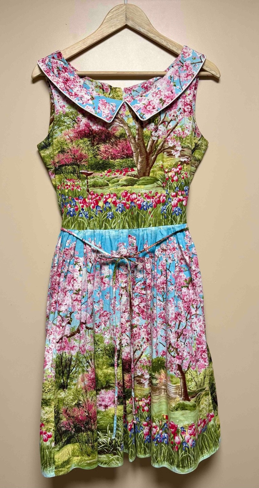 Bernie Dexter Women’s Dress -Pin Up Fit -Flare -Cherry Blossom -Rockabilly