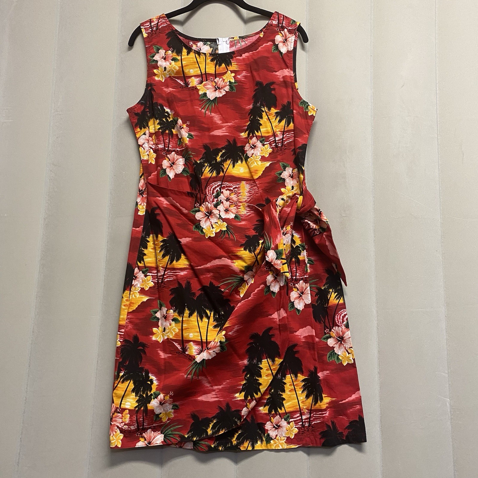 Vintage Pacific Legends Women’s Dress XL Hawaiian Faux Wrap Vacation Resortwear