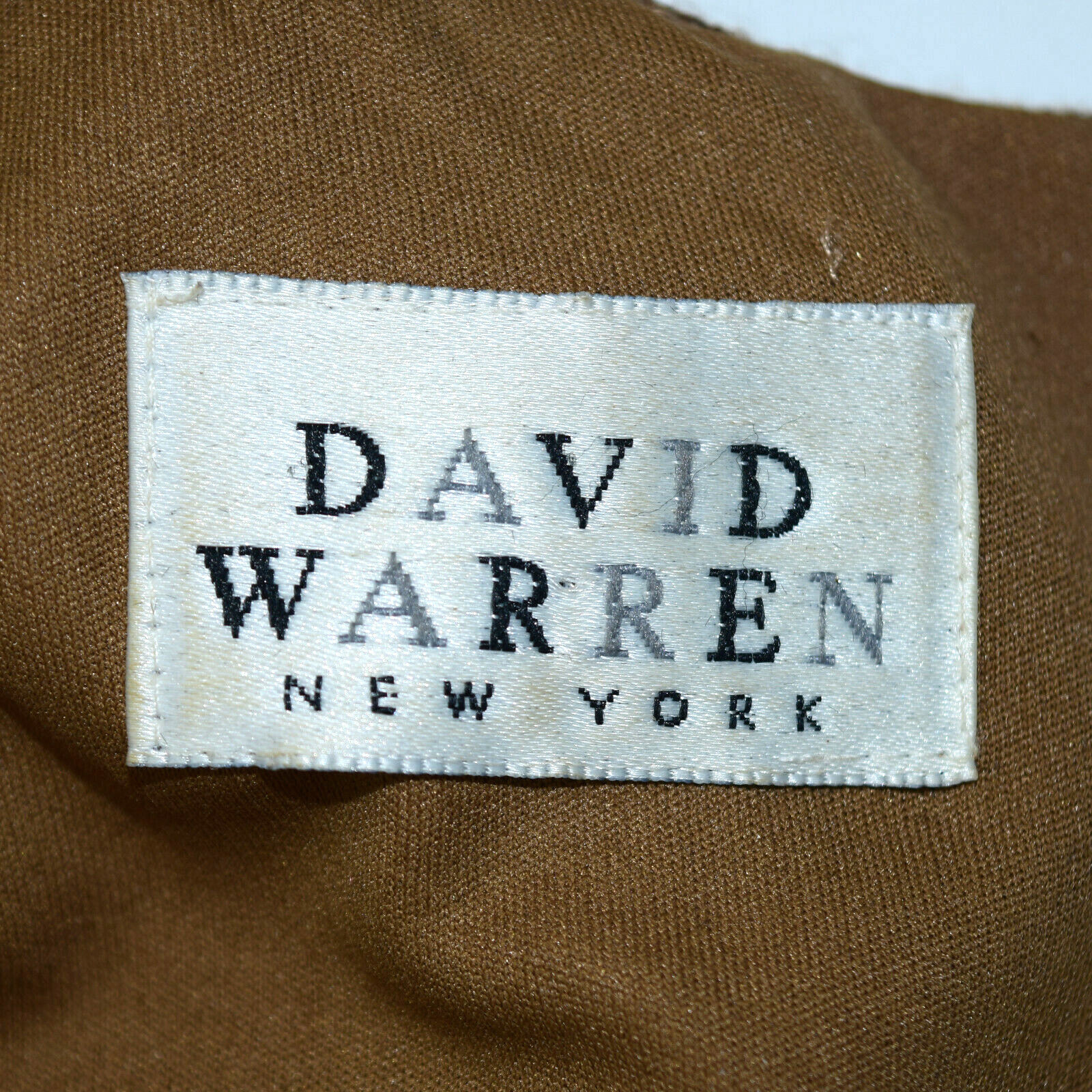 Vintage Mohair Shift Dress David Warren Size 32IN Chest 80s Tiger Print