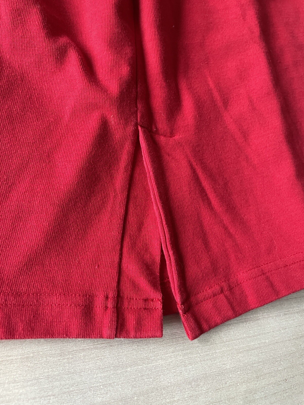 Vintage HM ABERNATHY Womens Size Medium Red Tshirt Skirt Two Piece Set Outfit