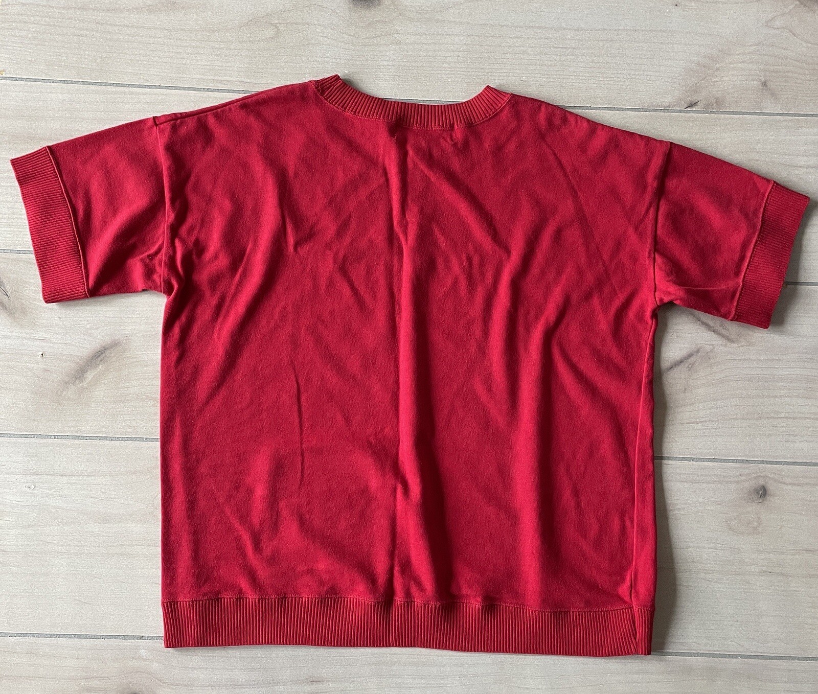 Vintage HM ABERNATHY Womens Size Medium Red Tshirt Skirt Two Piece Set Outfit
