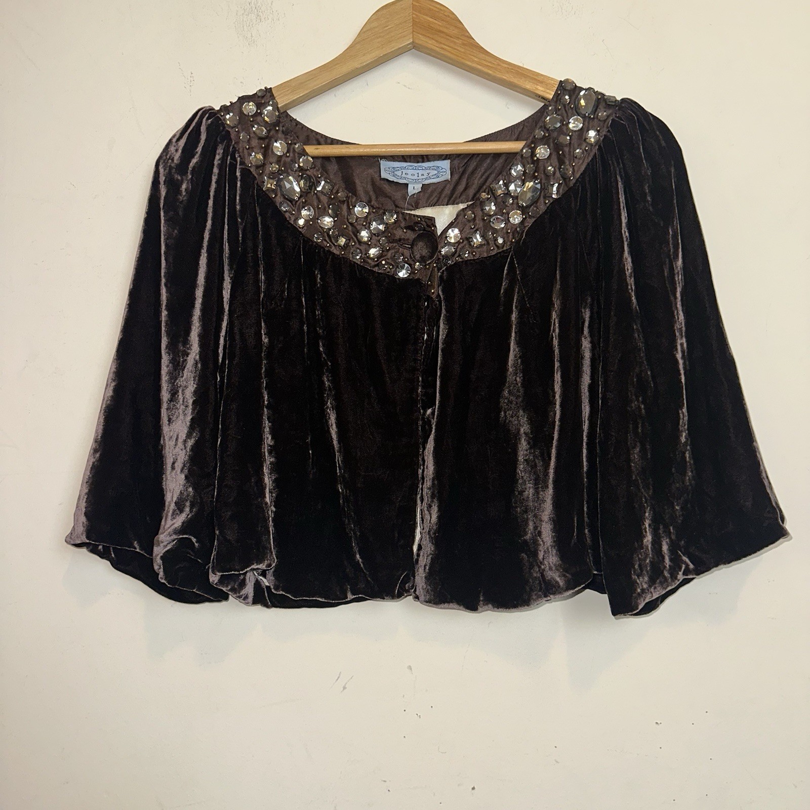 VTG Joolay Steampunk Victorian Velvet Women Mini Cape