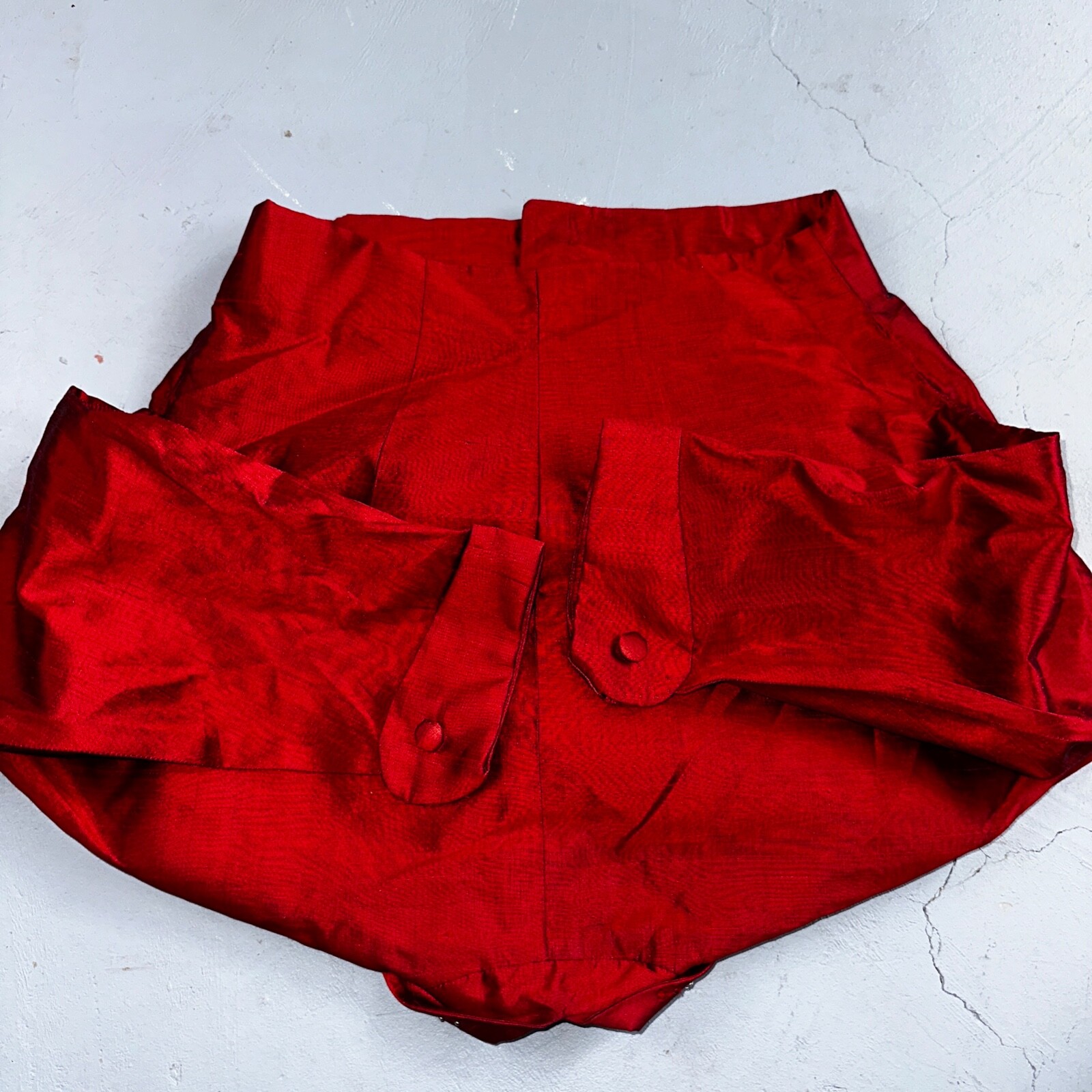 Real Vintage 1940s Lorayne Original Long Red Top Button Down Dress Women’s 40s