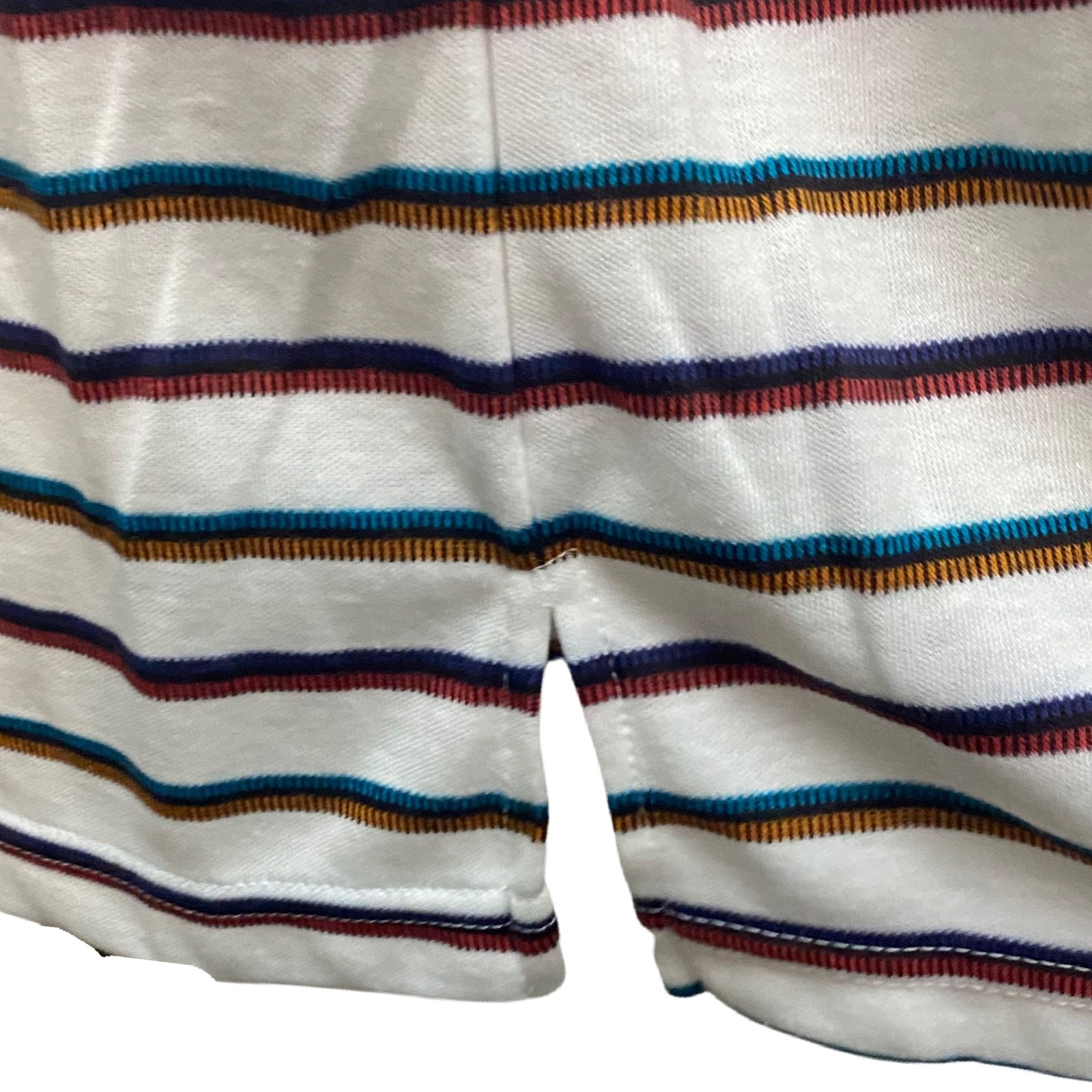 1990s Stripe Cotton T Shirt USA Made Looks Unworn / Women’s Medium ^
