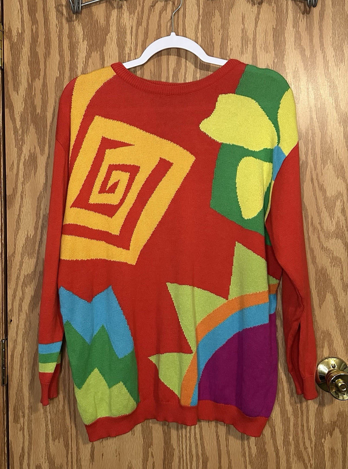 Vintage 80’s/90’s Colorful Mondi Line Club Sweater Size 40 Made In W Germany