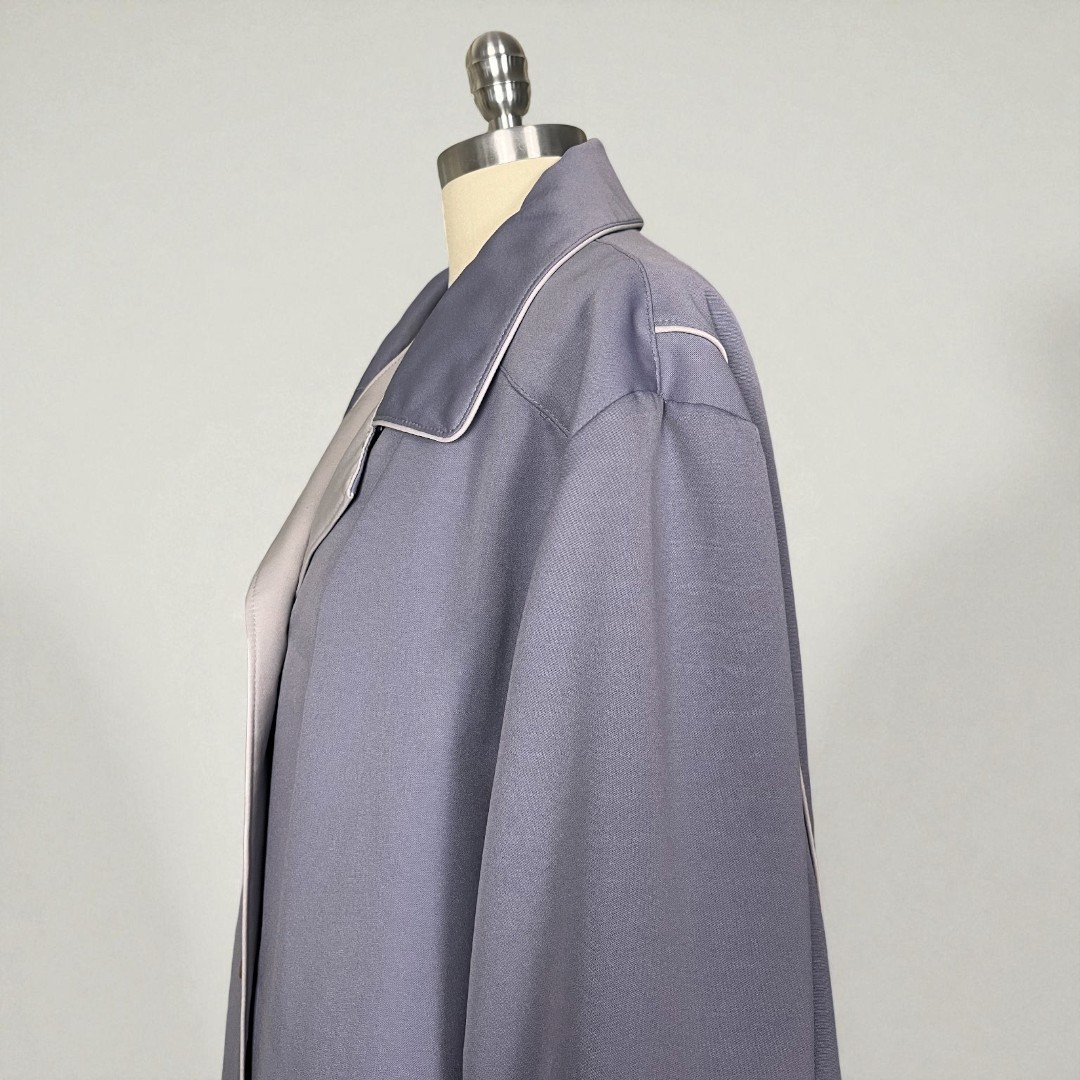Vintage 80s 90s Aurora International Womens 22 Lightweight Lavender Grey Jacket