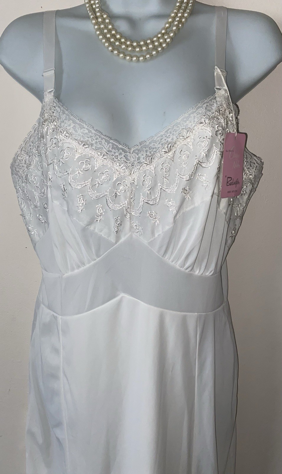 VTG 60’s Carol Brent Full Nylon Slip Original Store Tag Size 36 T Beautiful