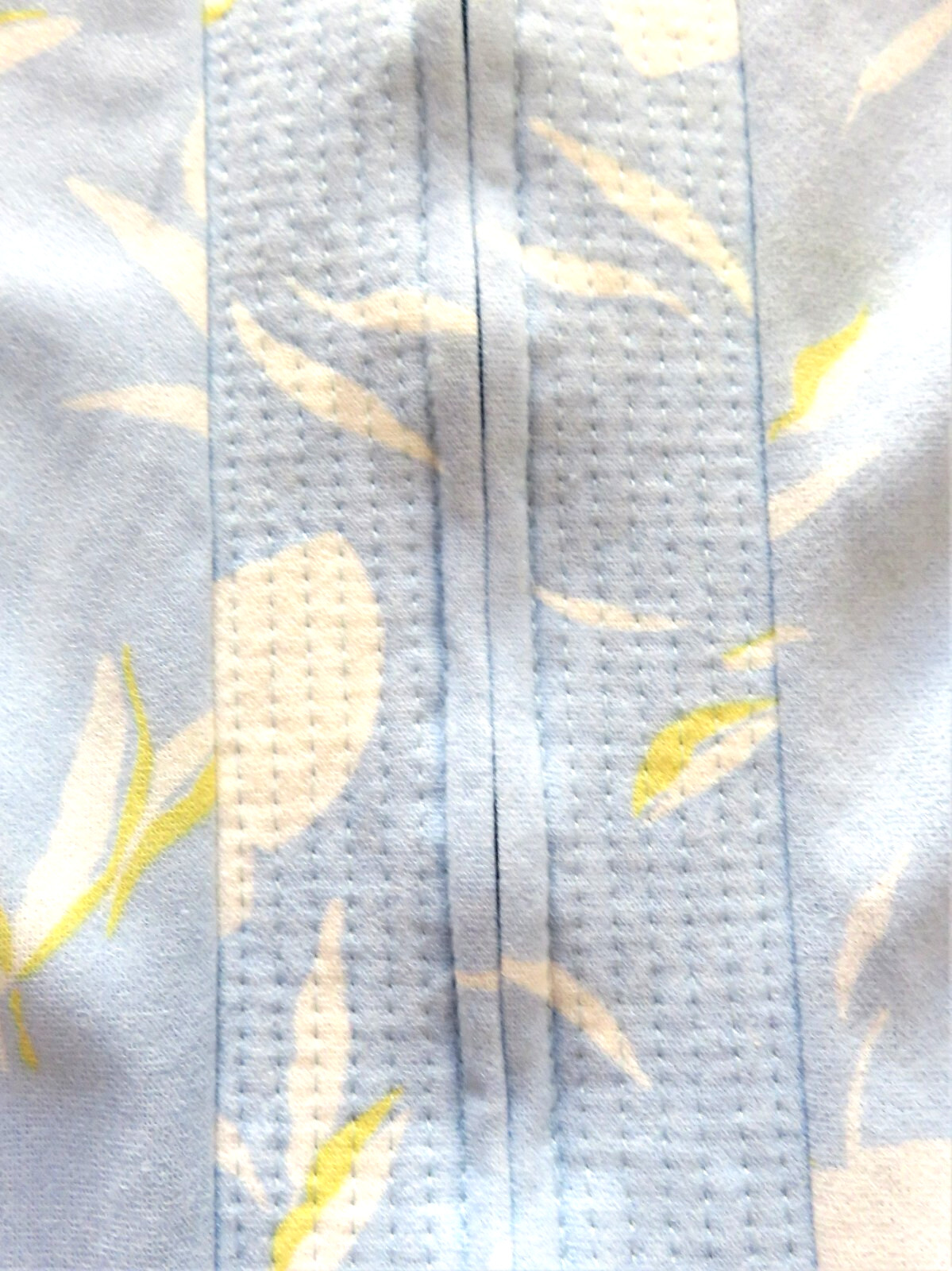 Sears House Robe Lounge Wear Front Zip Pastel Blue Floral Vintage Retro M