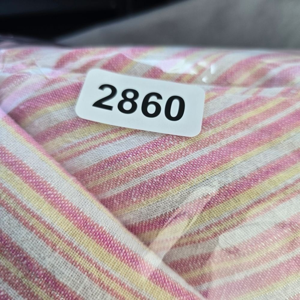 Sheri Martin Pink Linen Blend Striped Dress and Jacket Set Womens 14P Petites