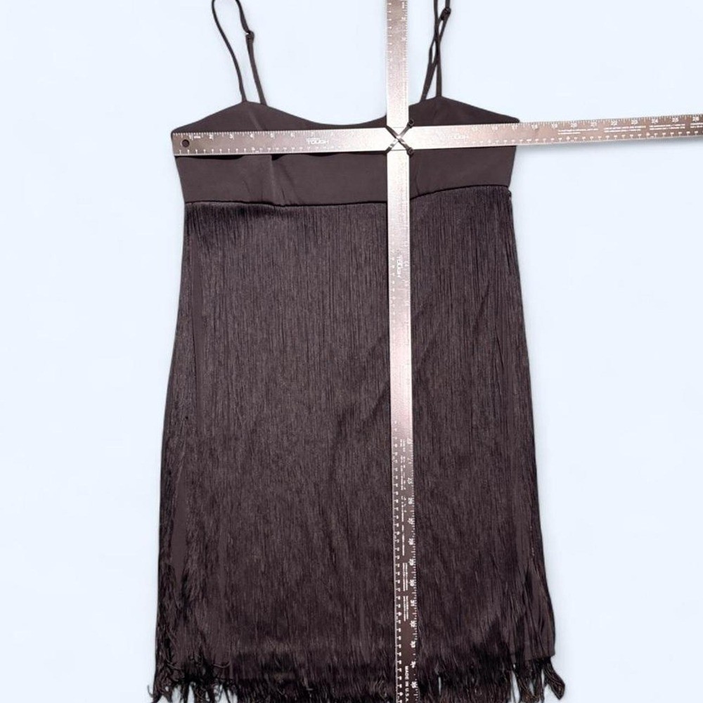 Gorgeous Calvin Klein vintage fringe black dress