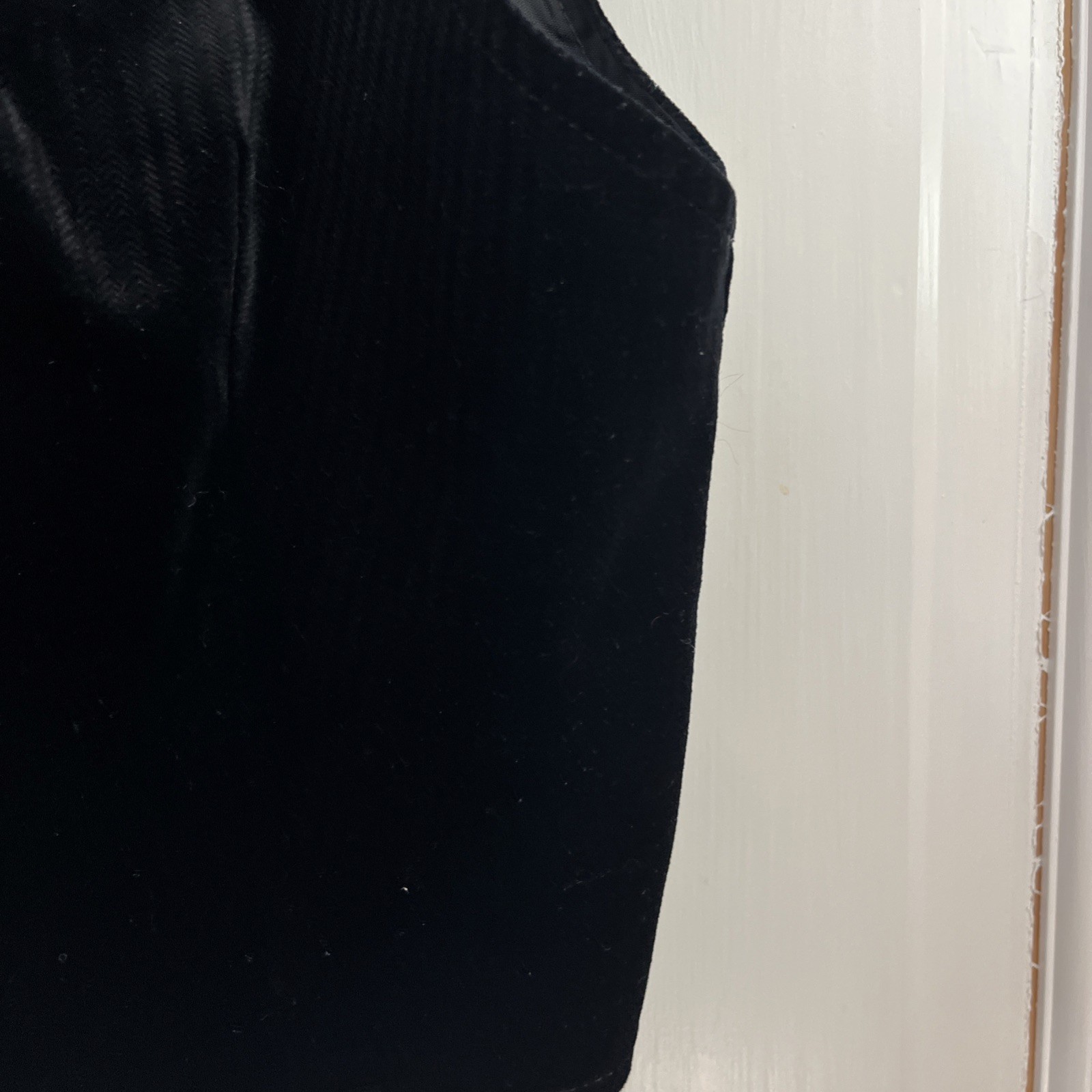 Vintage 70s/80s Womens Jaeger Black Velvet Vest UK 14 (8) Holiday