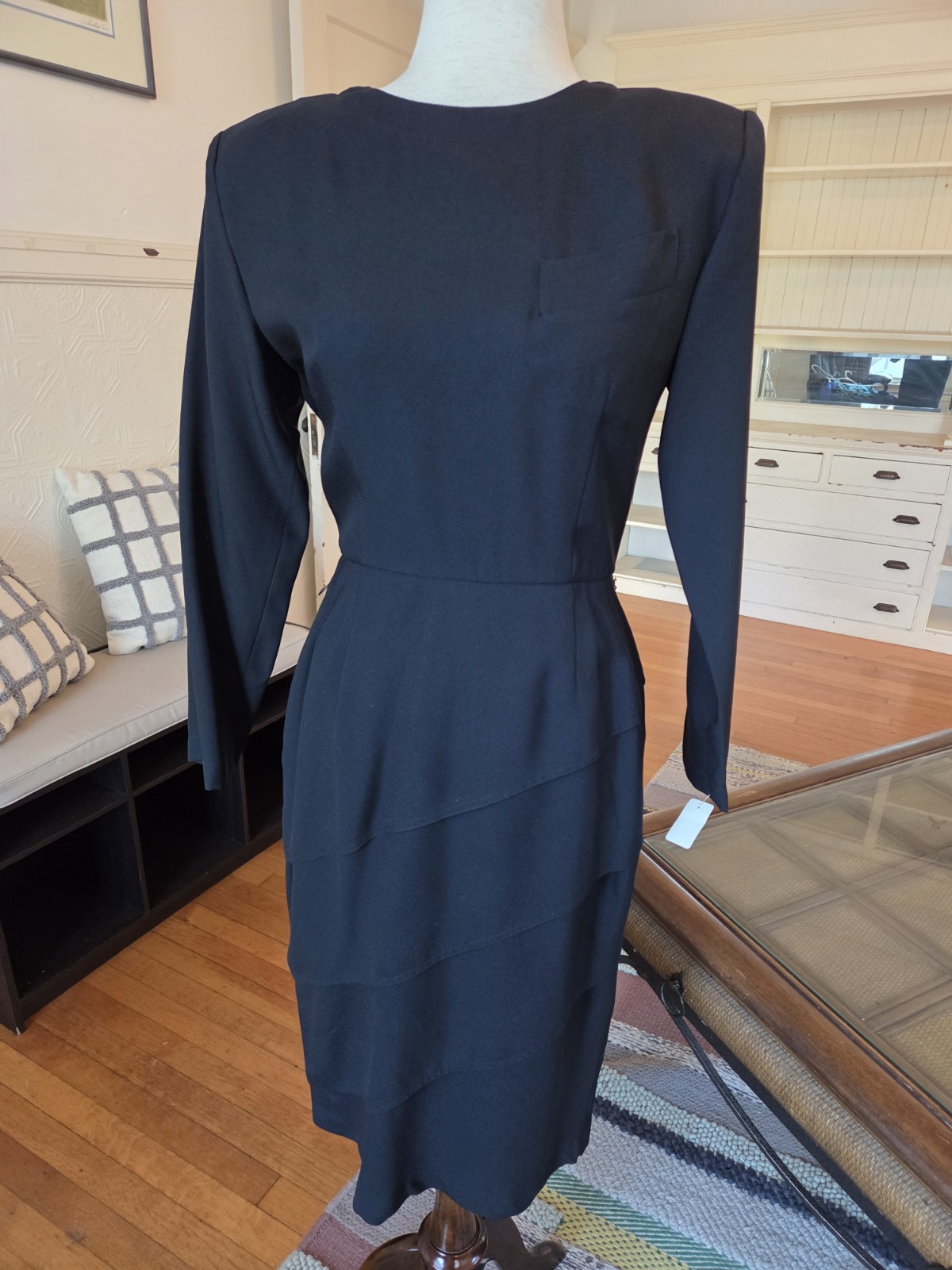 Vintage 1980’s St. Gillians Black Dress Size 8