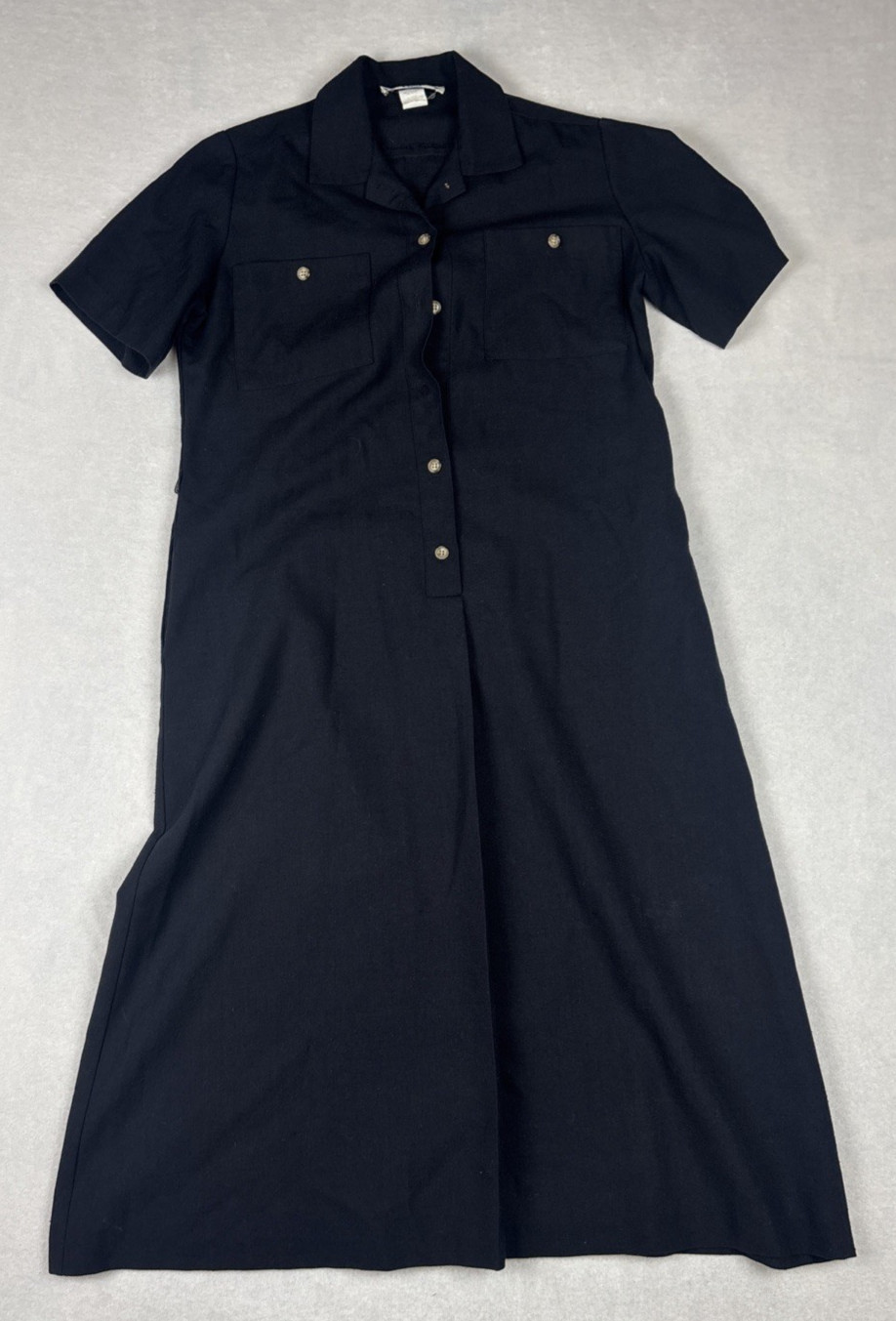 Orvis VTG Women’s Utility Safari Camp Dress Sz 8P USA Made Black