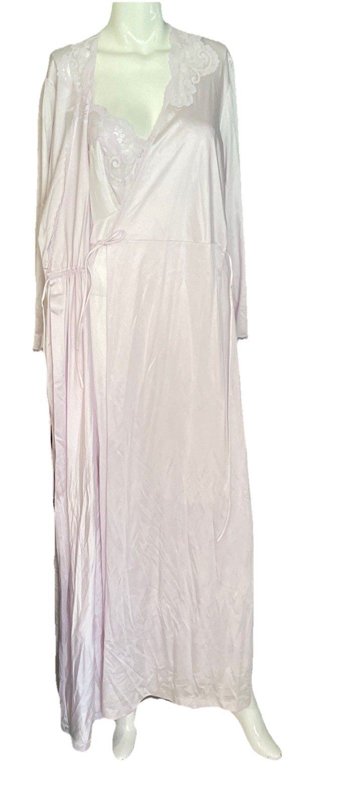 Vintage Robe Lingerie Set Size L Lavender Collectibles by JC Penny USA