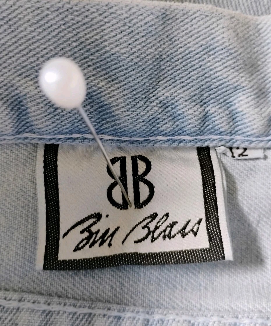 VTG 80’s NOS “Bill Blass” Snow Bleach High Waisted Pleated Front Tapered Leg 12