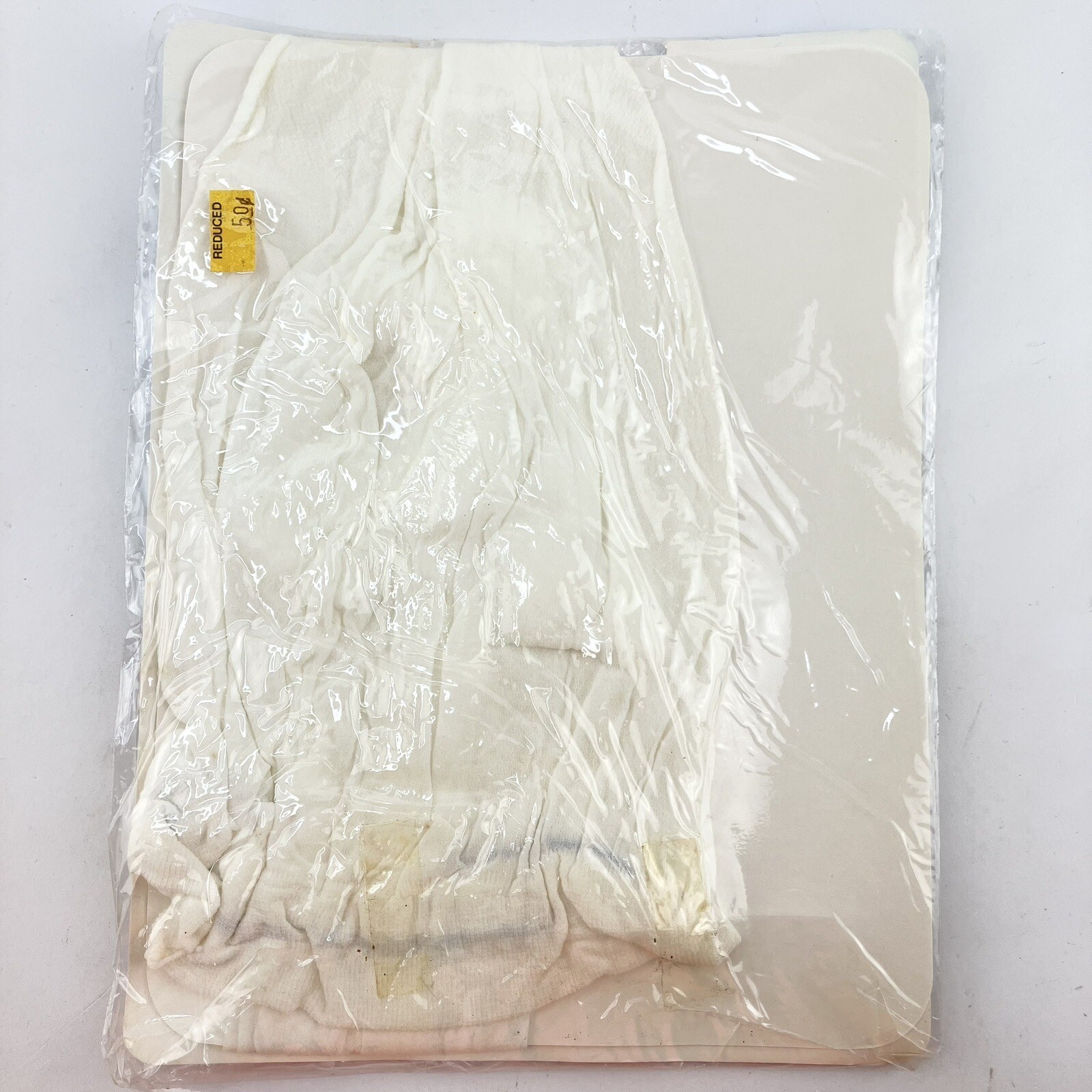 Vtg 1960s Queen Size 1-2X Nylon Panty Hose White New Package McCropy USA