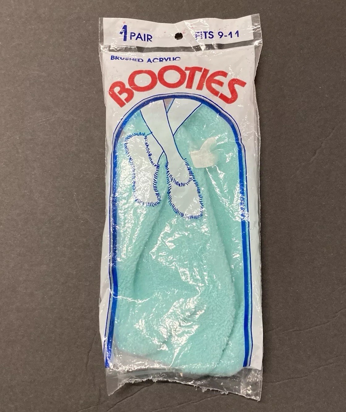 SofPuff Acrylic Booties Lounging Socks Vintage Deadstock 1 Pair Fits 9-11 New